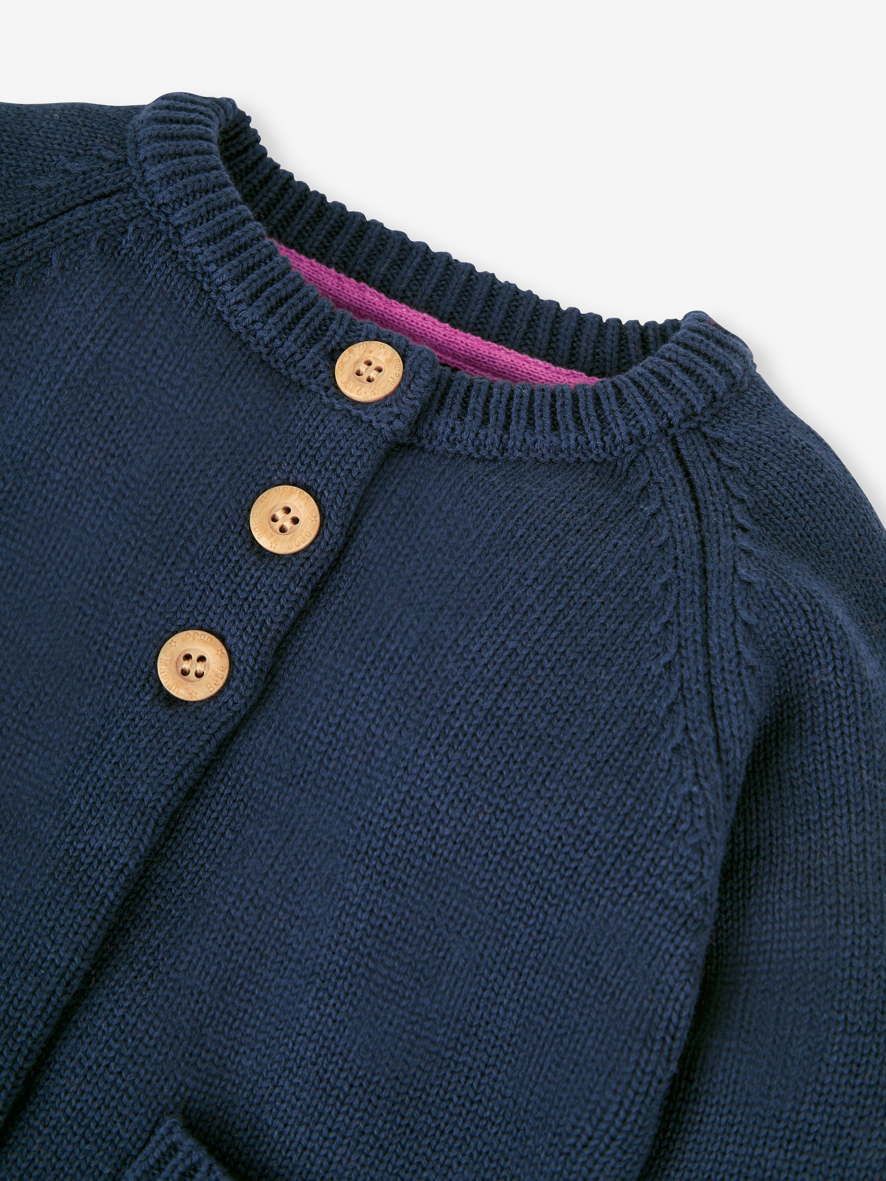 Navy Blue Pet In Pocket Cardigan - Image 2 of 4
