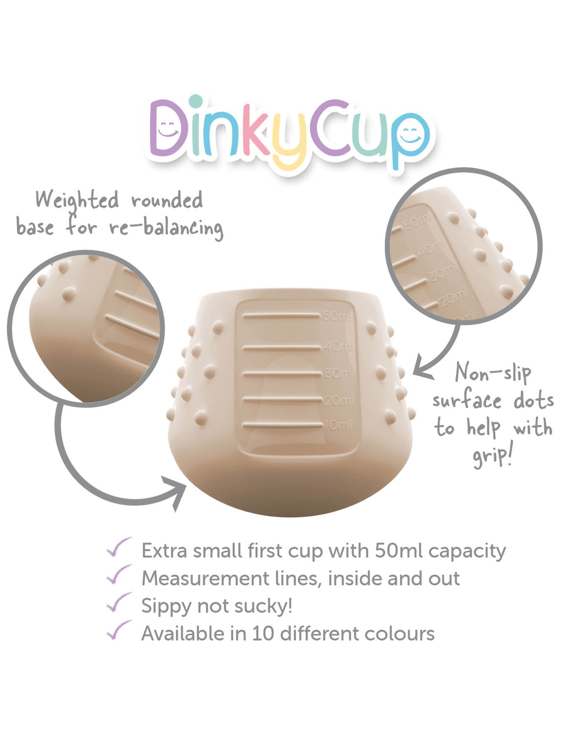 Purple EasyTots Small Starter Re-Balancing Open DinkyCup - Image 5 of 5
