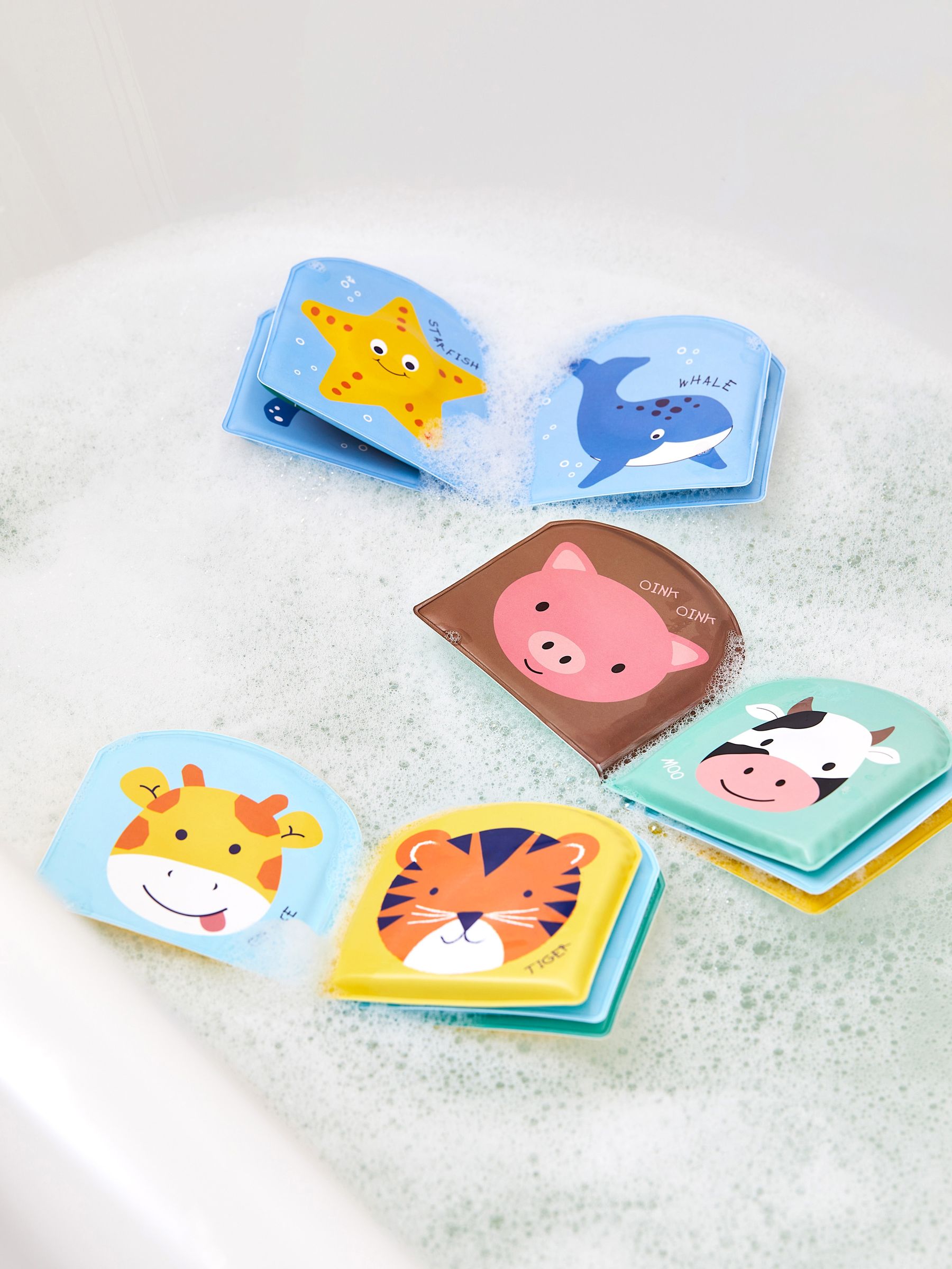 Set of 3 Mini Animal Bath Books - Image 1 of 4