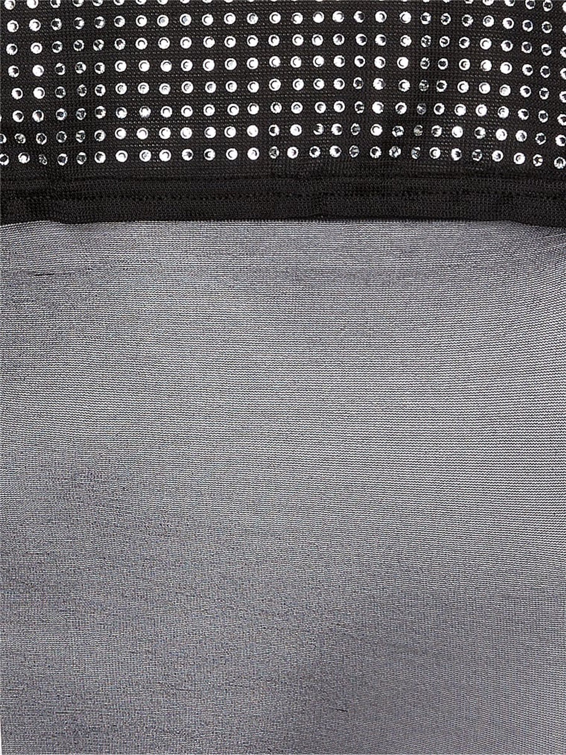 Black Shine Top Thigh High Stockings - Image 3 of 5