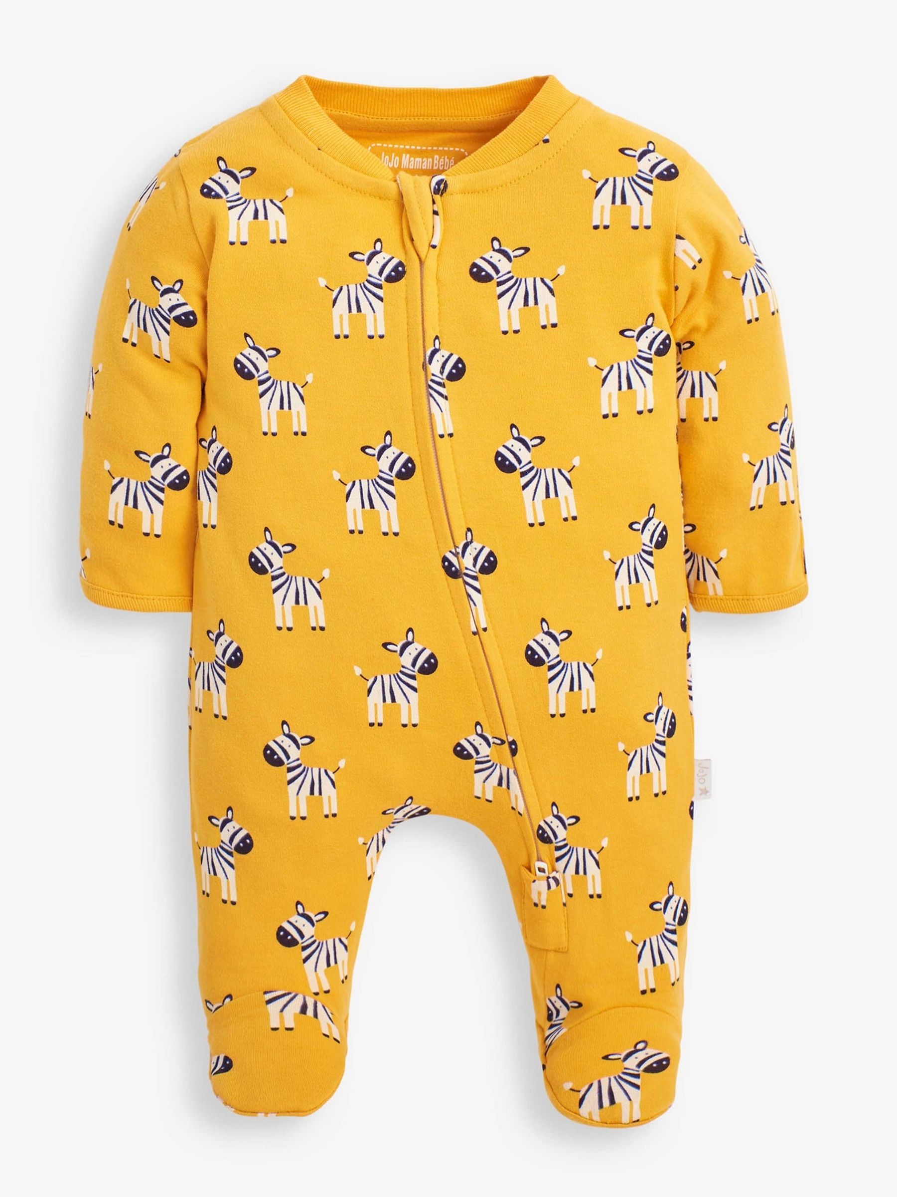 Mustard 2-Pack Safari Sleepsuits - Image 3 of 7
