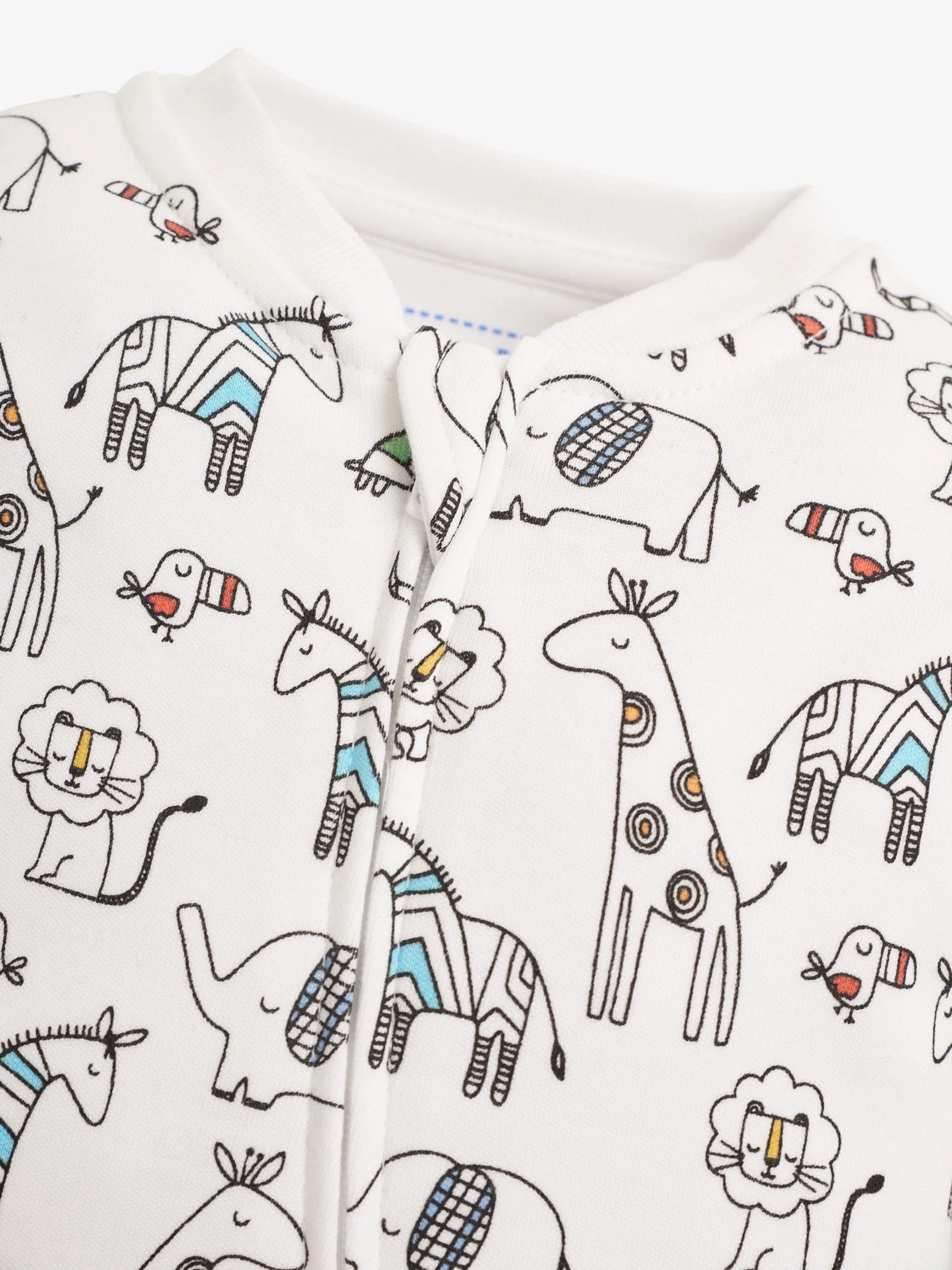 Mustard 2-Pack Safari Sleepsuits - Image 6 of 7