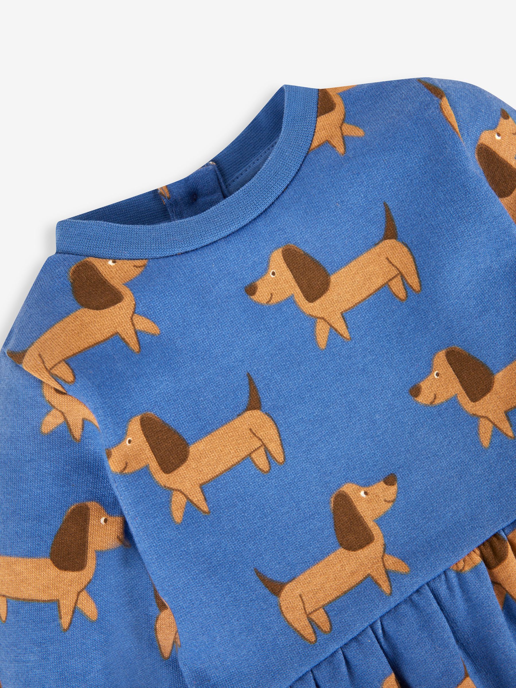 Denim Girls' Sausage Dog With Pet In Pocket Sweat Dress - Image 3 of 4