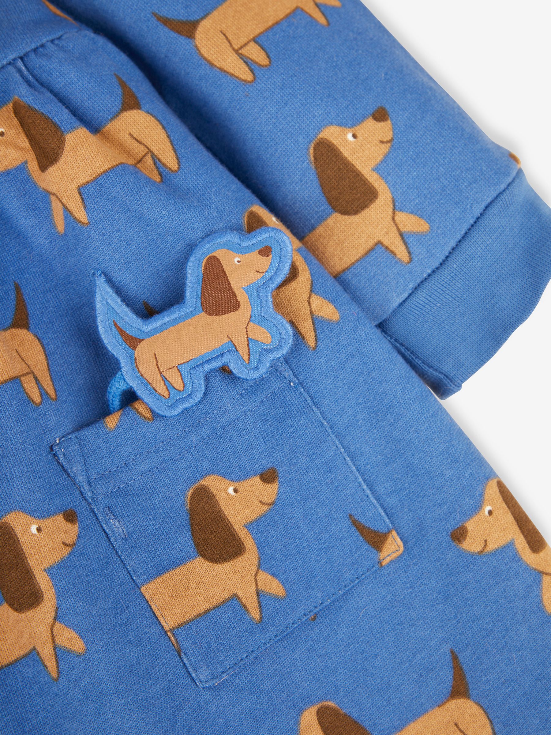 Denim Girls' Sausage Dog With Pet In Pocket Sweat Dress - Image 4 of 4