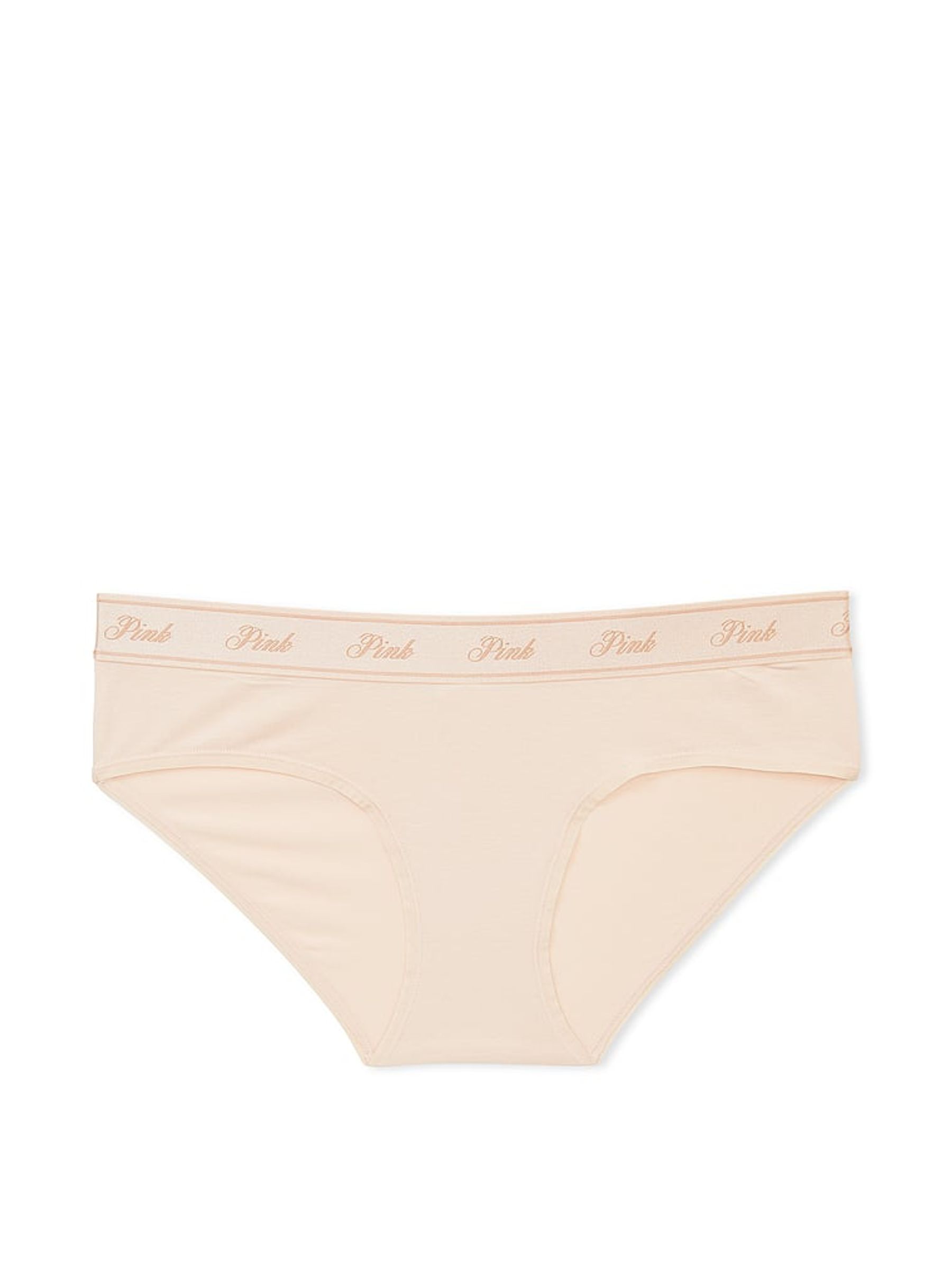 Marzipan Nude Hipster Cotton Logo Knickers - Image 3 of 3