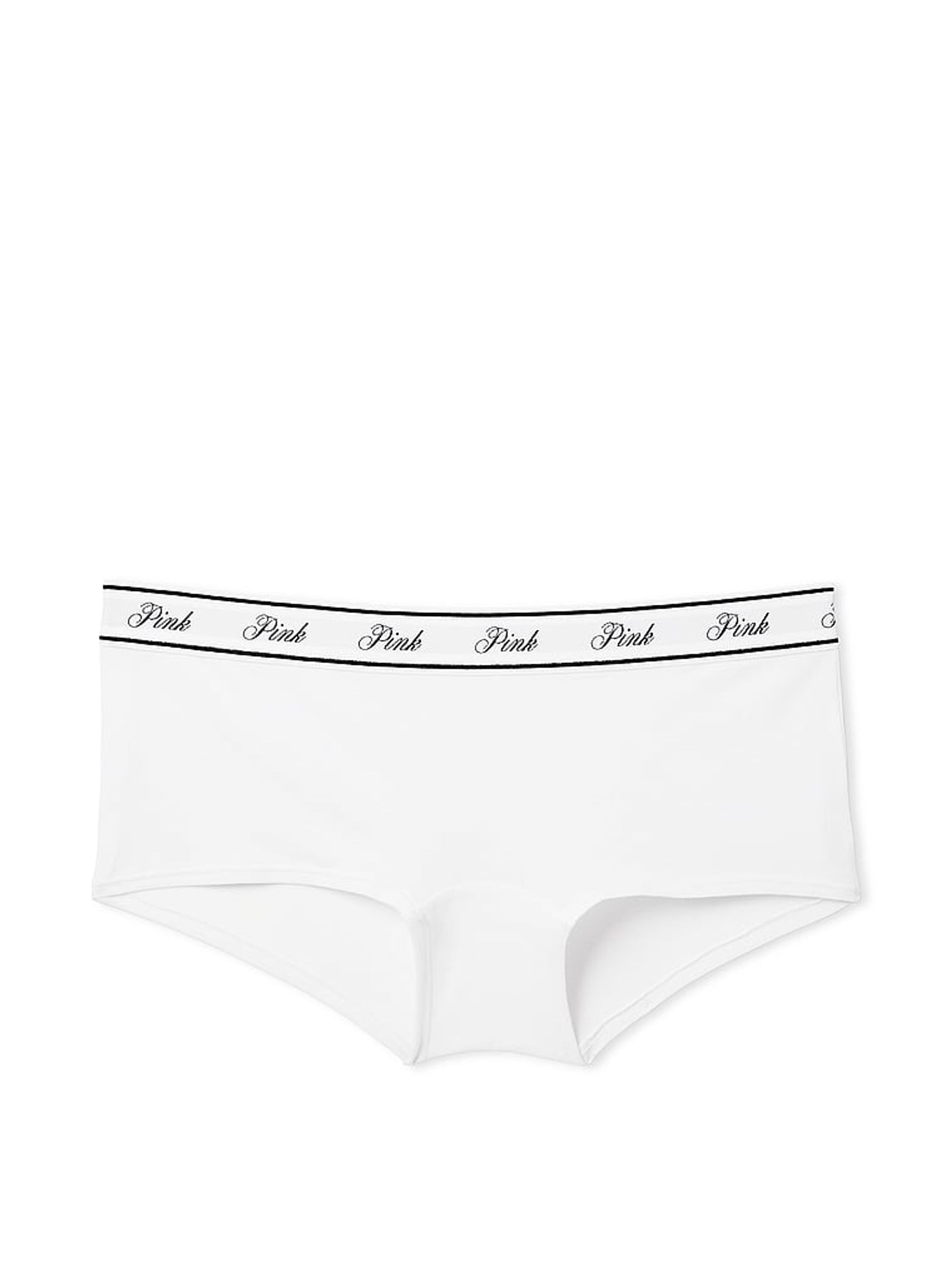 Optic White Short Cotton Logo Knickers - Image 3 of 3