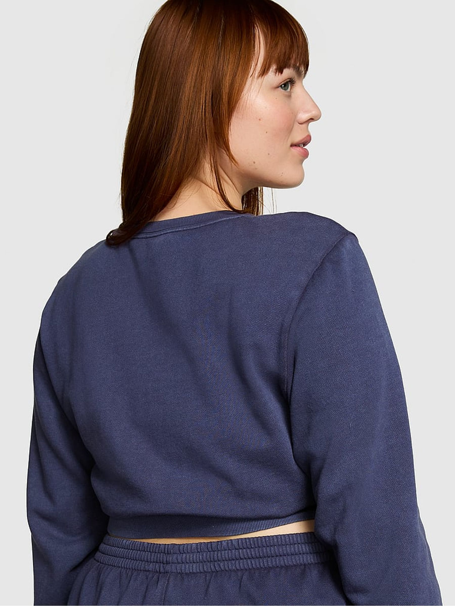 Midnight Navy Blue Fleece Sweatshirt - Image 3 of 4