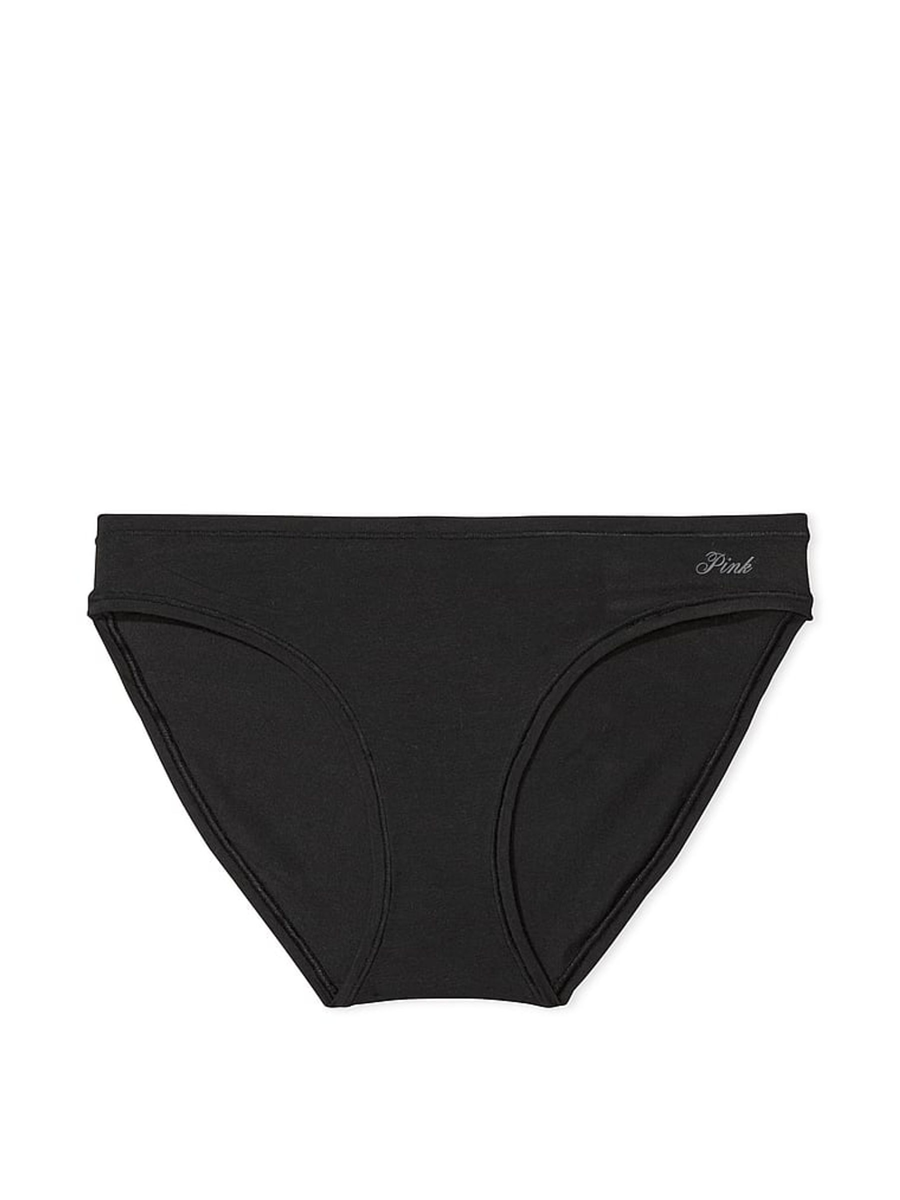 Pure Black Bikini Cotton Knickers - Image 3 of 3