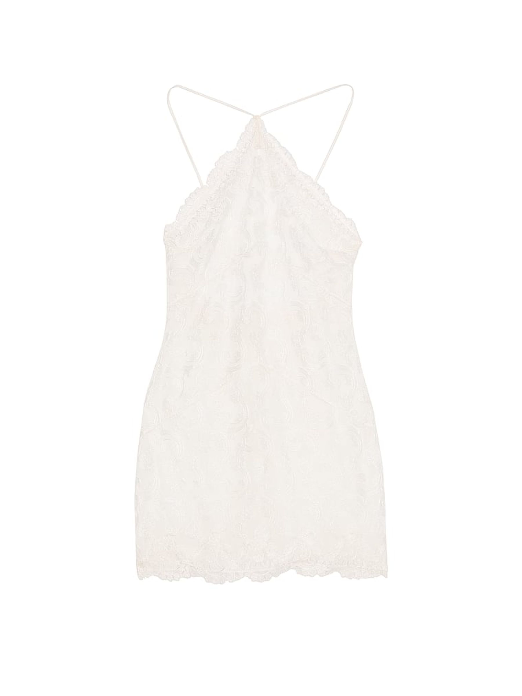 White Flowering Vines Broderie Dressing Slip - Image 3 of 4