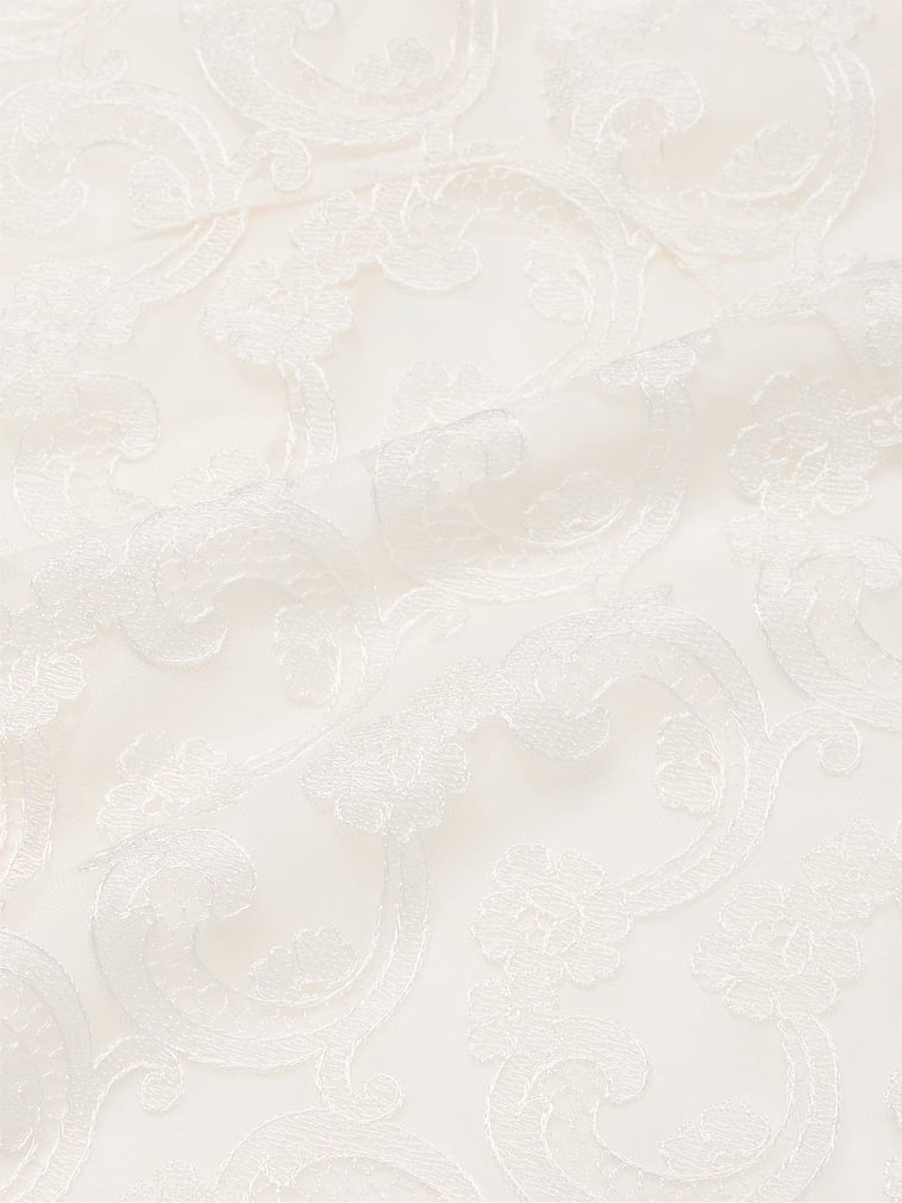 White Flowering Vines Broderie Dressing Slip - Image 4 of 4