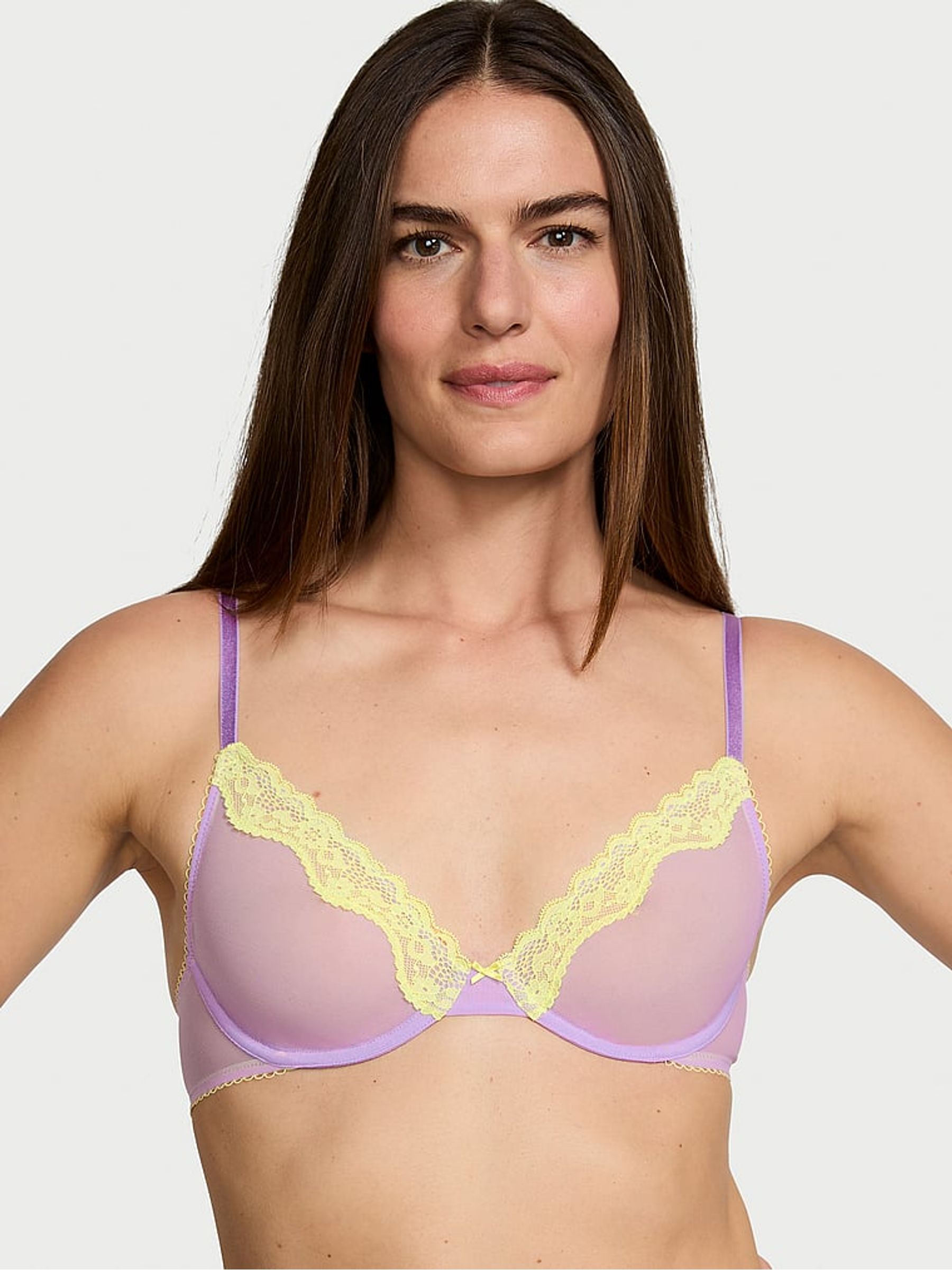 Unicorn Purple Unlined Demi Bra - Image 1 of 3