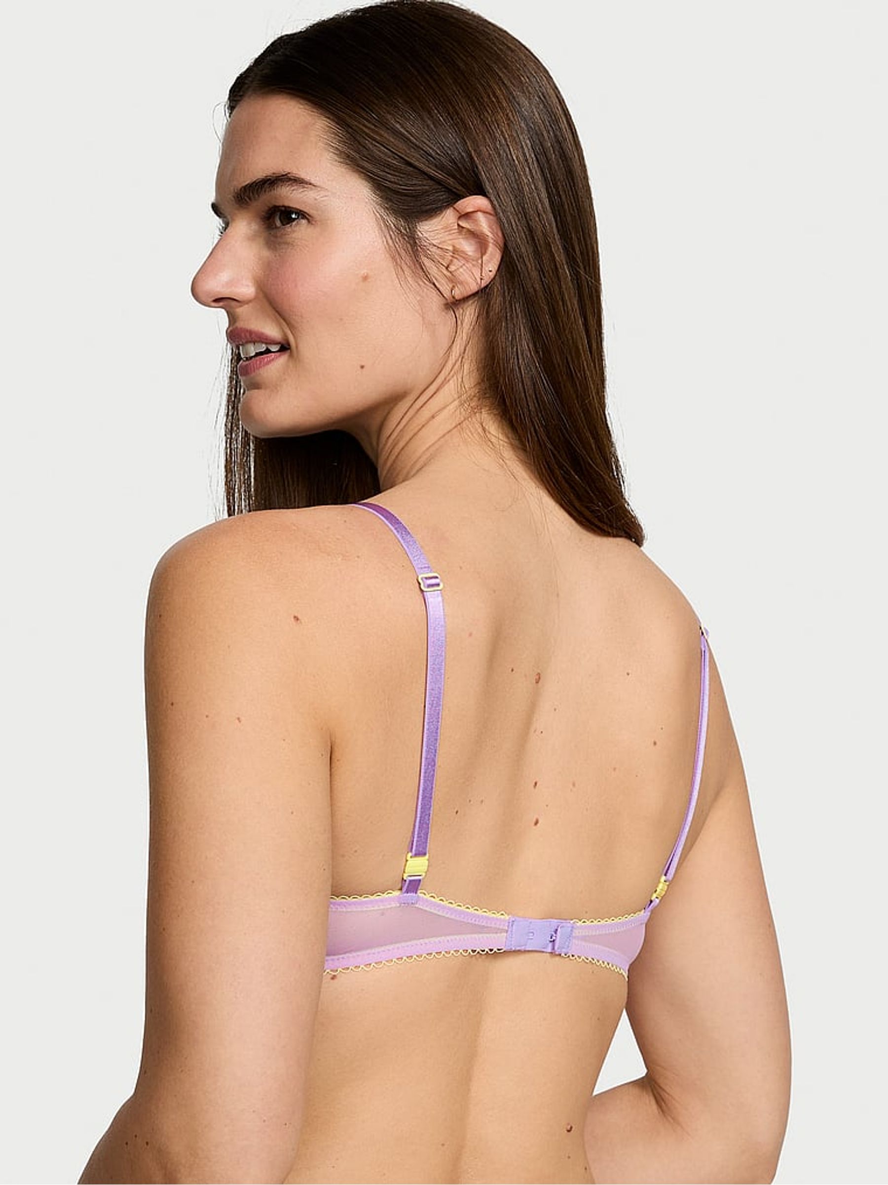 Unicorn Purple Unlined Demi Bra - Image 2 of 3
