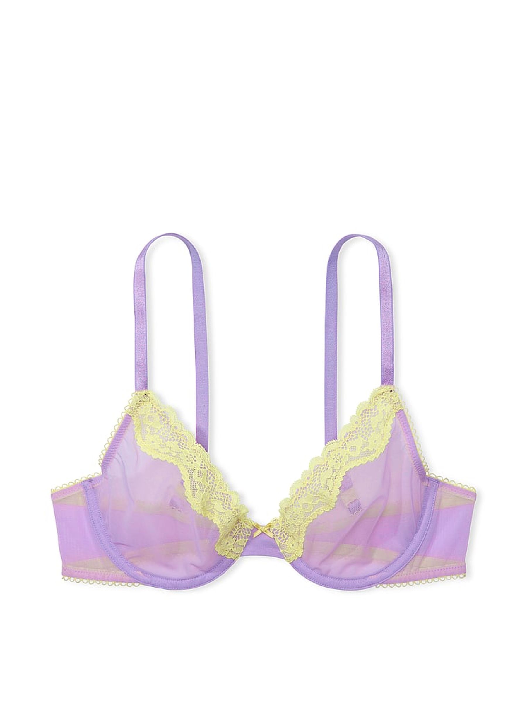 Unicorn Purple Unlined Demi Bra - Image 3 of 3