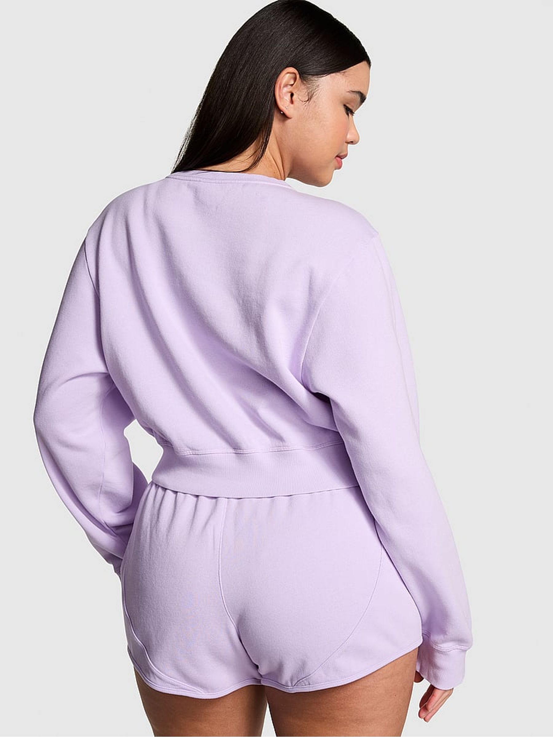 Pastel Lilac Purple Fleece Sweatshirt - Image 2 of 4