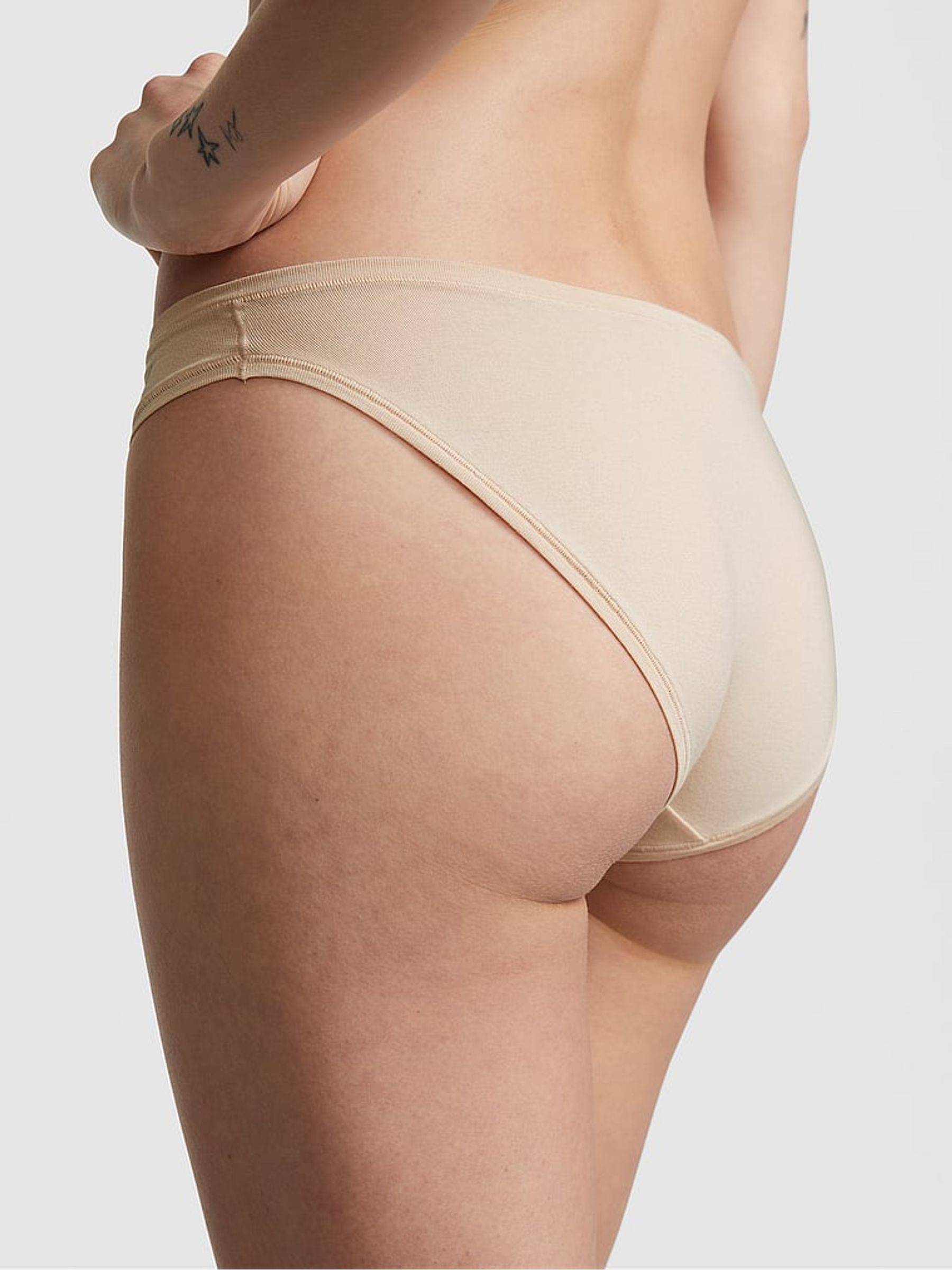 Marzipan Nude Bikini Cotton Knickers - Image 2 of 3