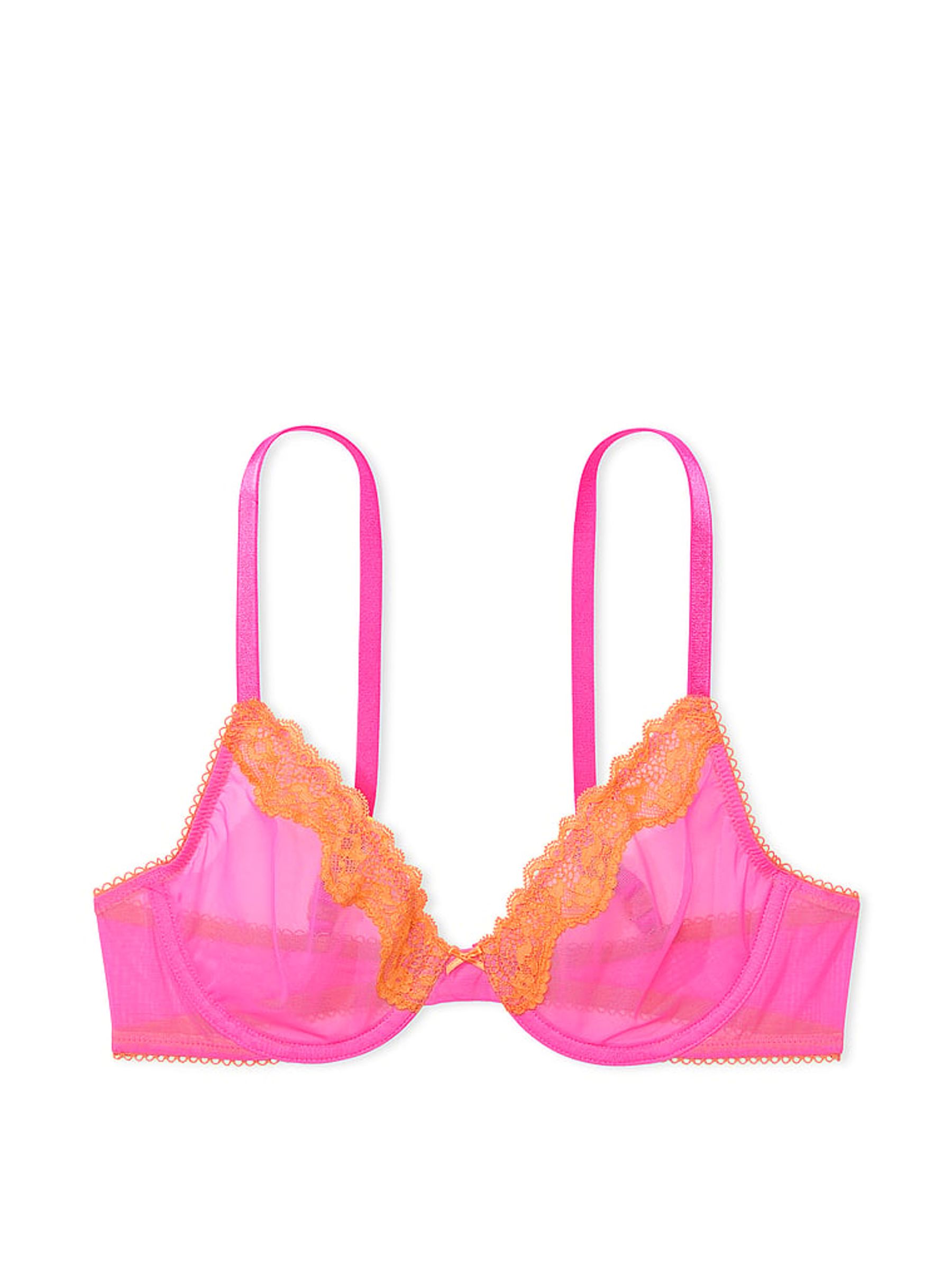 Hollywood Pink Unlined Demi Bra - Image 4 of 4