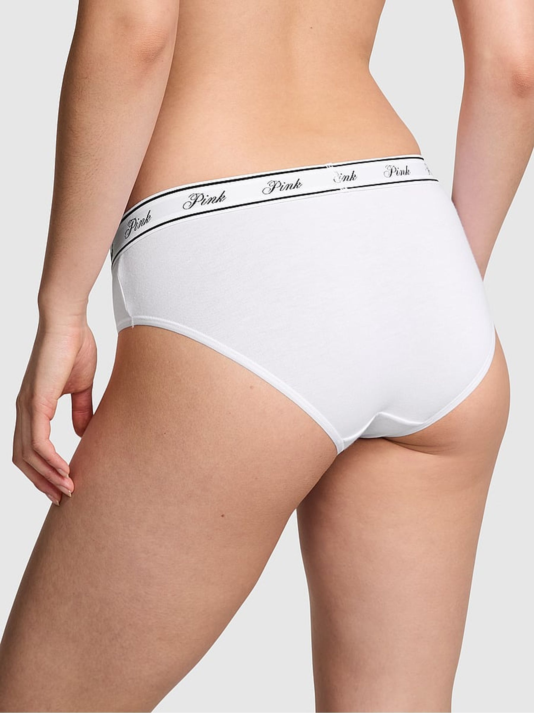 Optic White Hipster Cotton Logo Knickers - Image 2 of 3