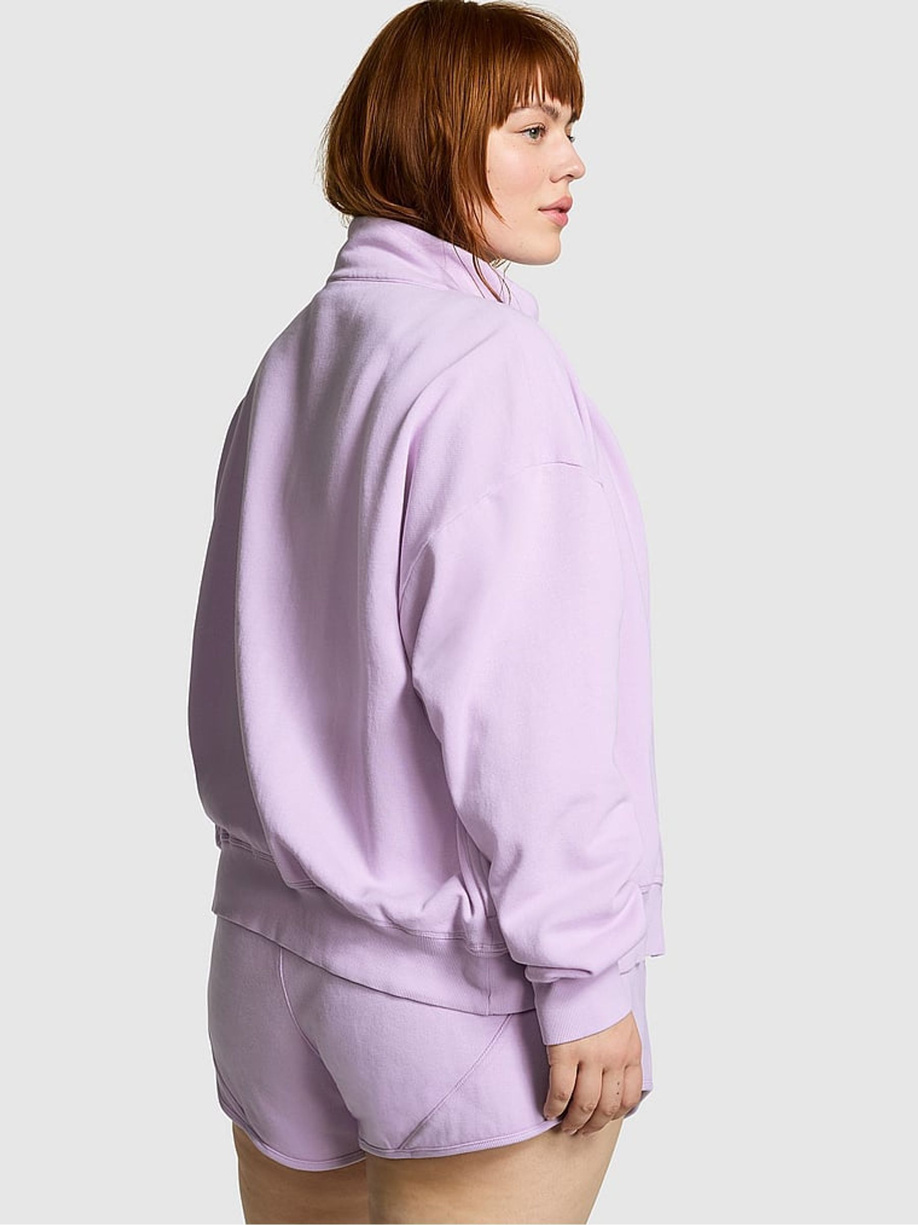 Pastel Lilac Purple Fleece Jacket - Image 2 of 4