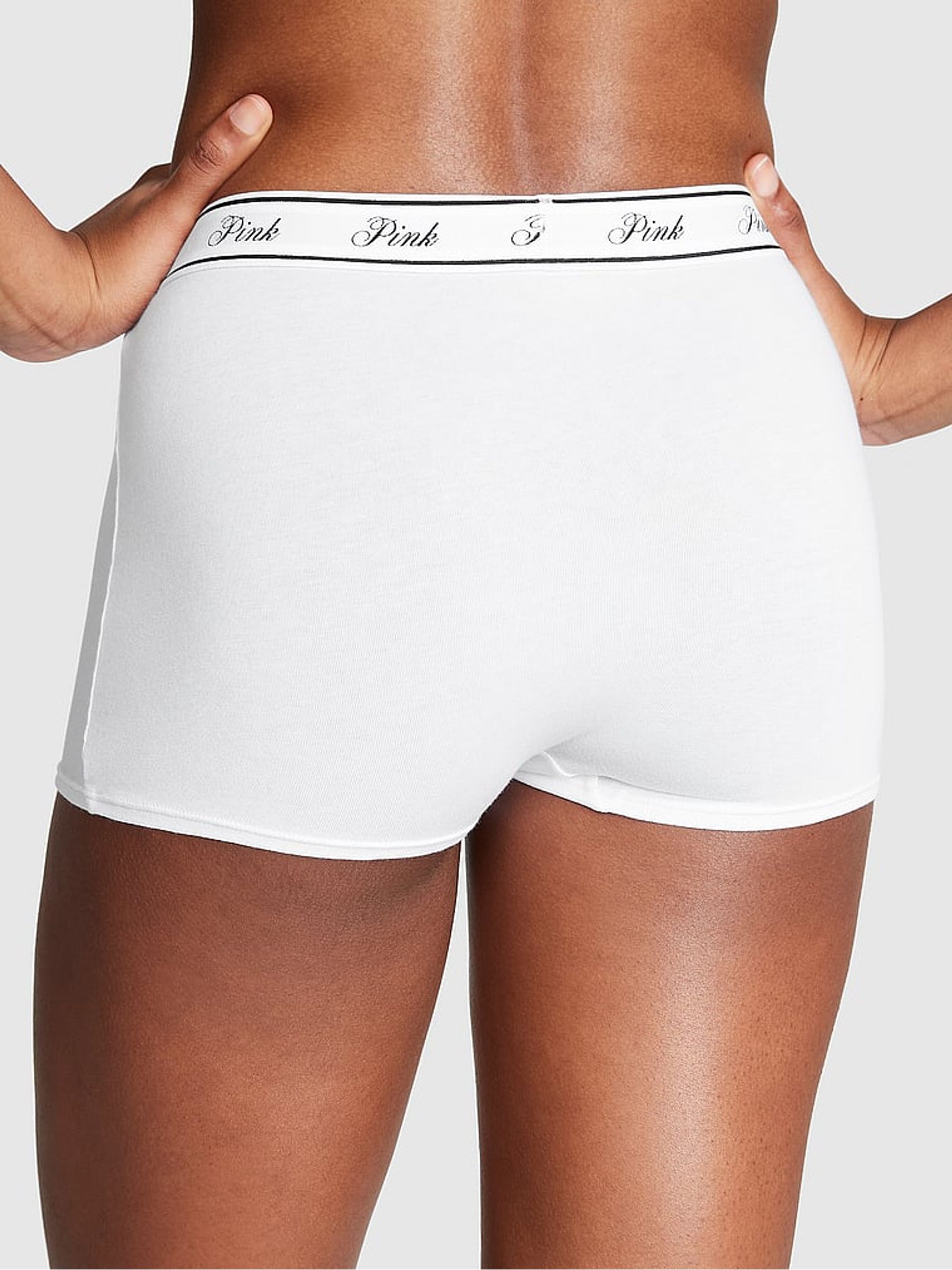 Optic White High Waist Cotton Logo Knickers - Image 2 of 3