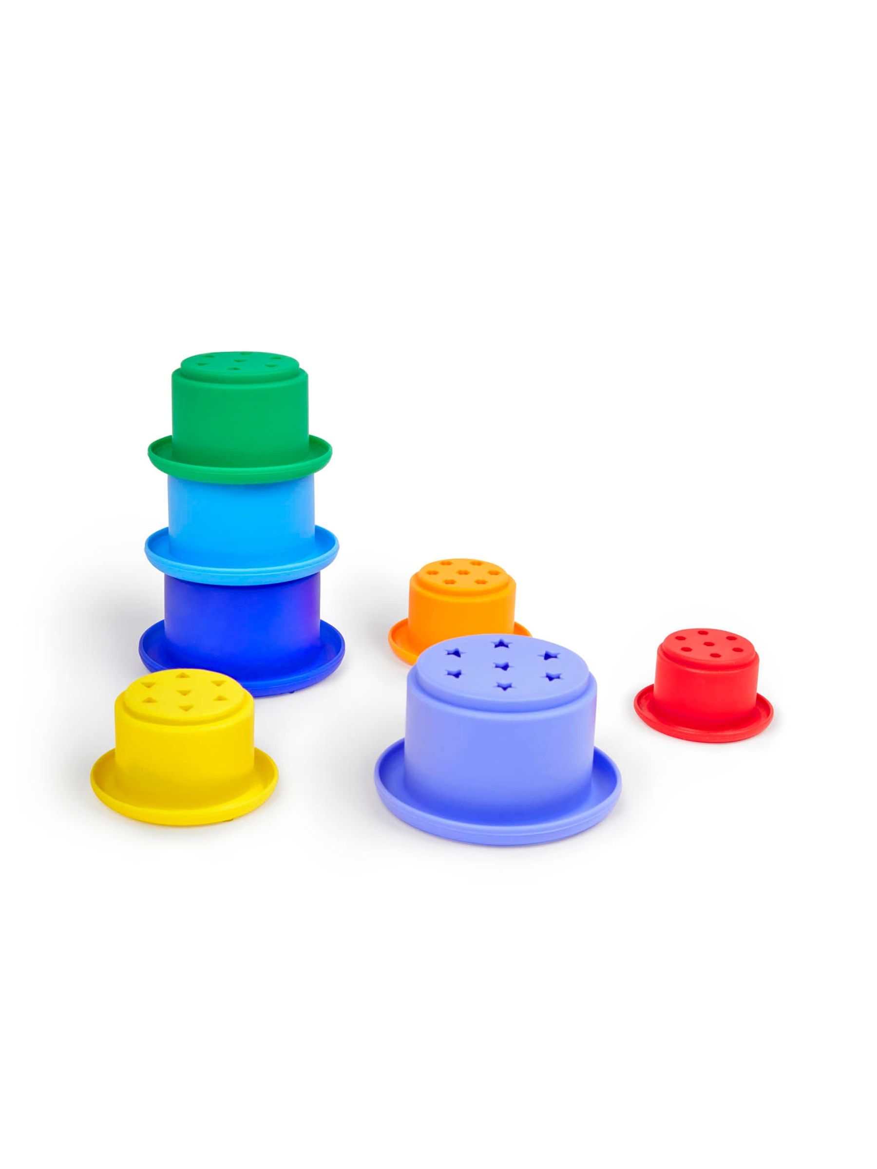 Silicone Rainbow Stacking Cups - Image 1 of 3