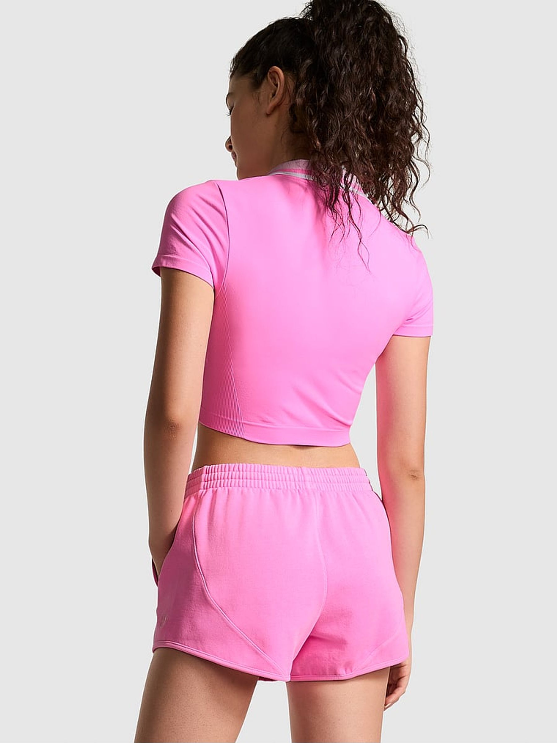 Lola Pink Fleece Shorts - Image 2 of 4