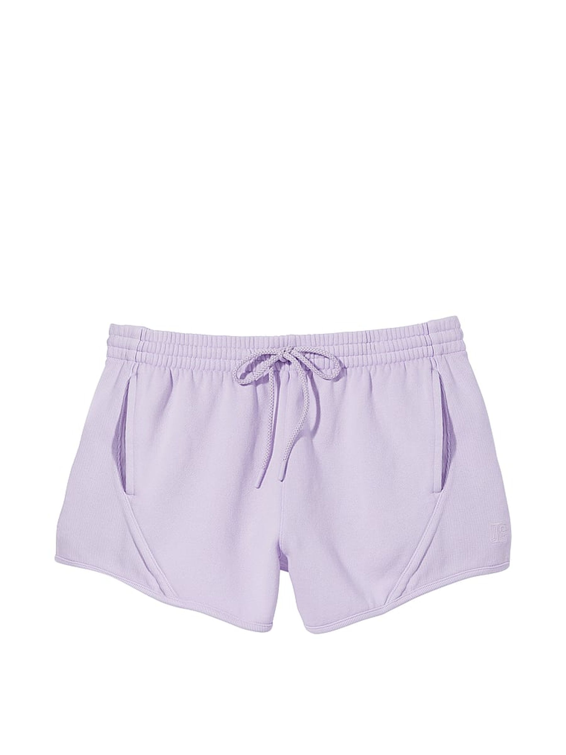 Pastel Lilac Purple Fleece Shorts - Image 4 of 4