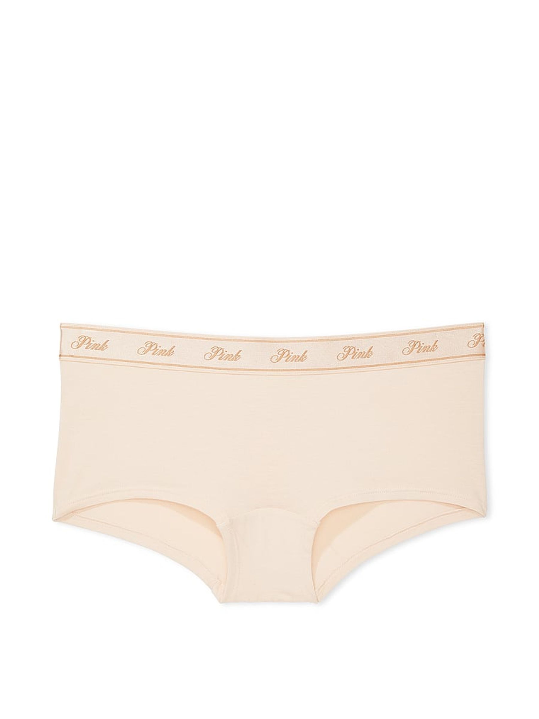 Marzipan Nude Short Cotton Logo Knickers - Image 3 of 3