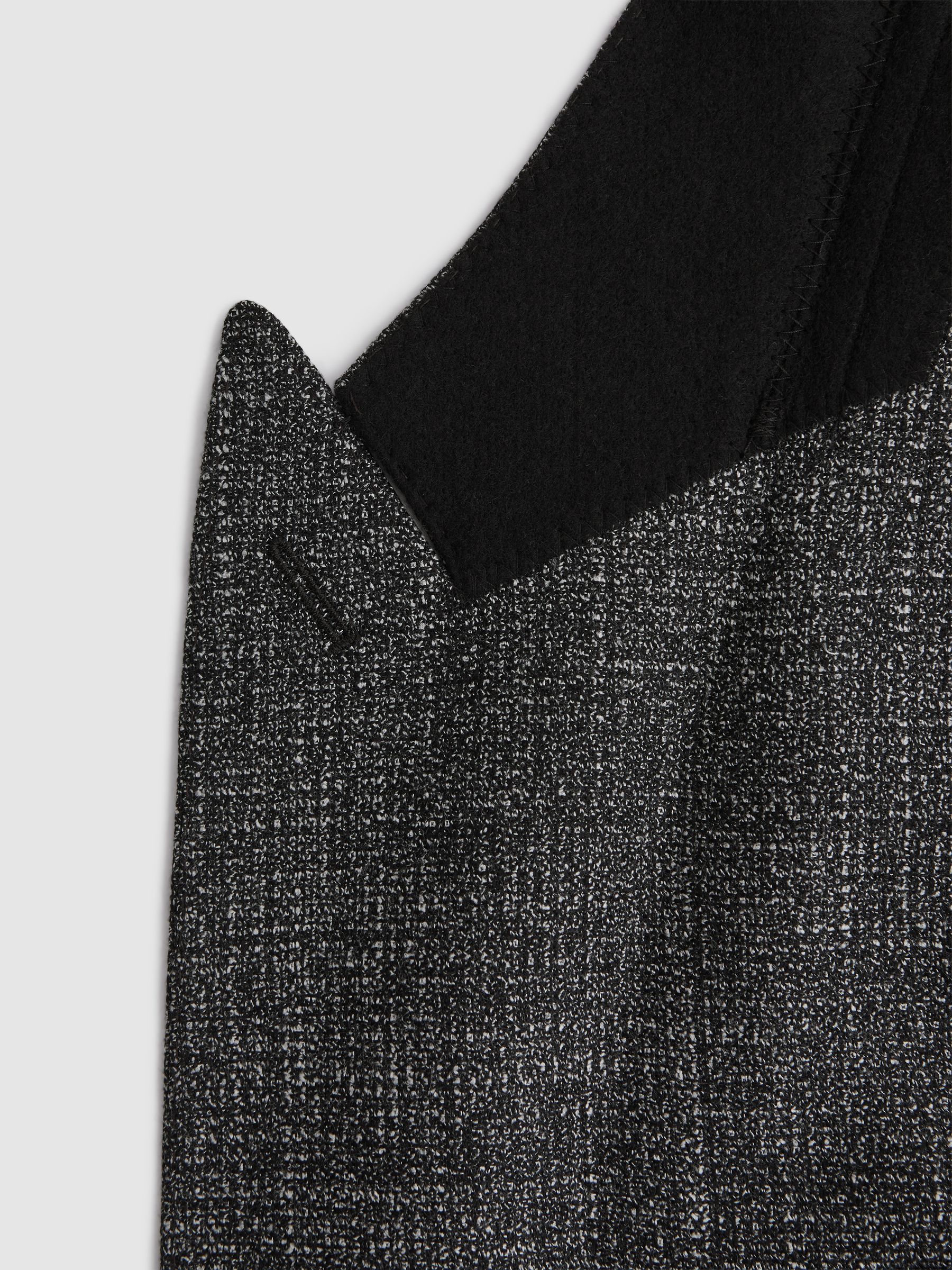 Slim Fit Wool Single Breasted Blazer in Charcoal - Image 6 of 7