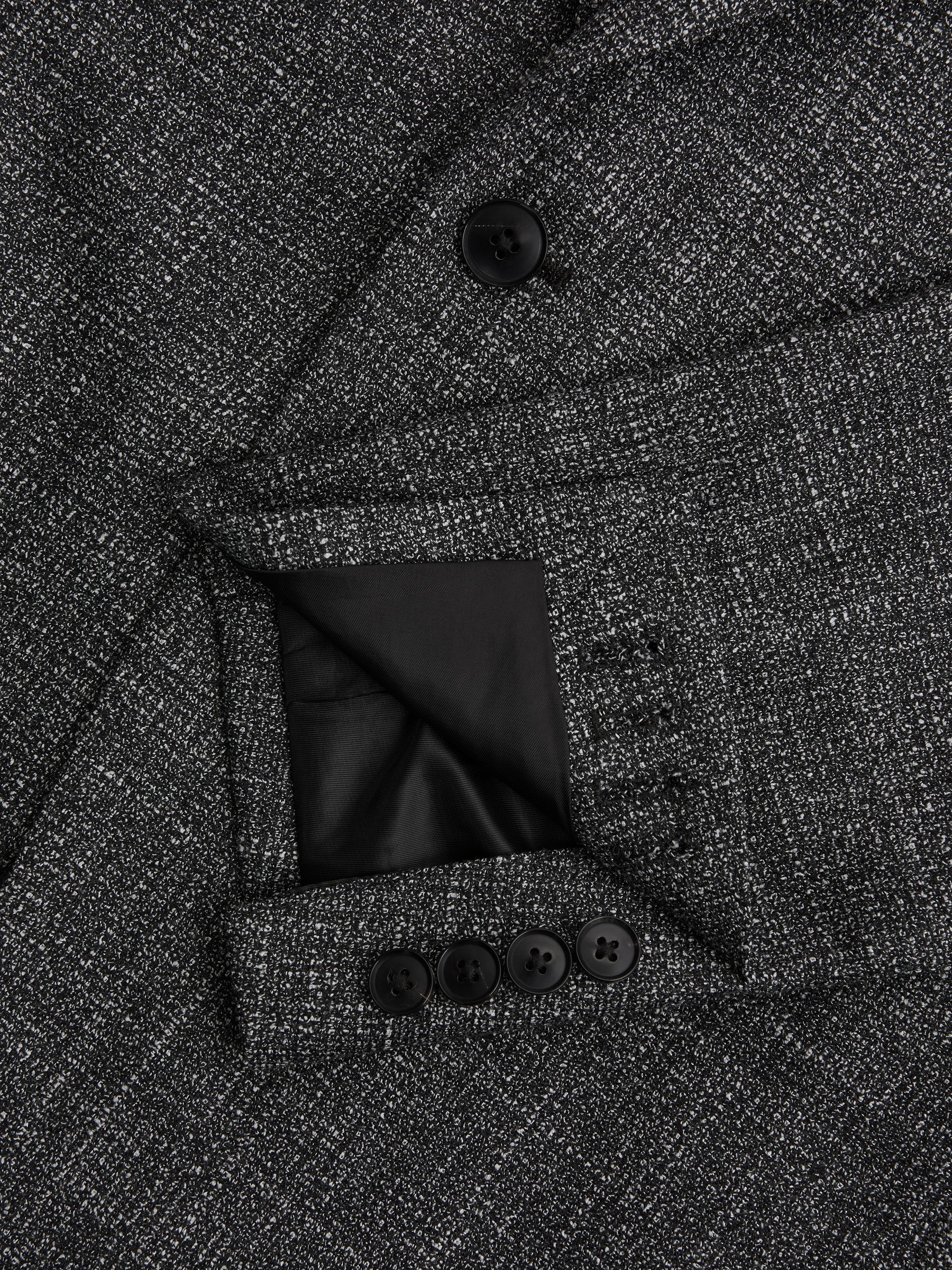 Slim Fit Wool Single Breasted Blazer in Charcoal - Image 7 of 7