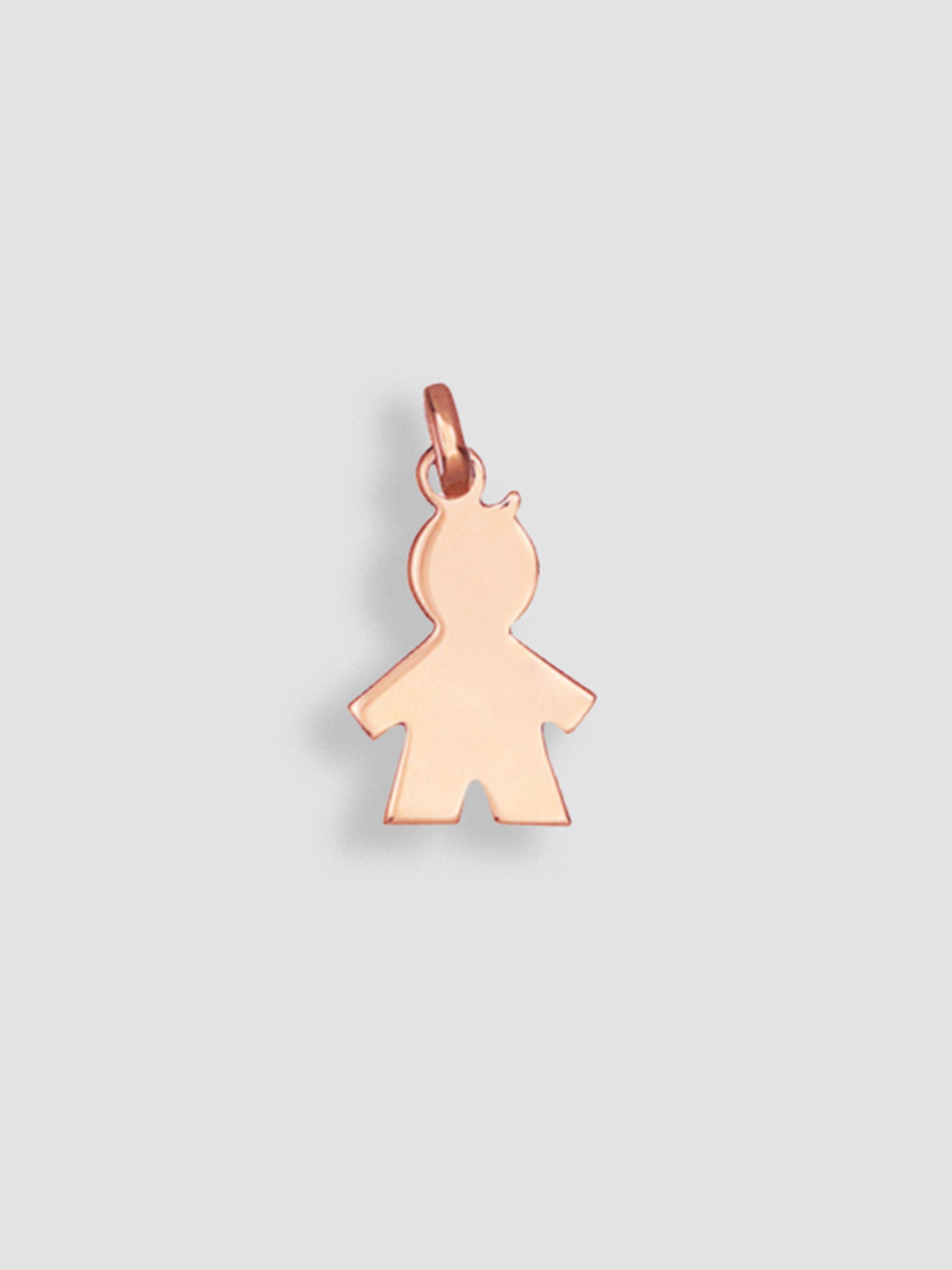 18k Rose Gold Plated Merci Maman Child Charm - Image 1 of 2
