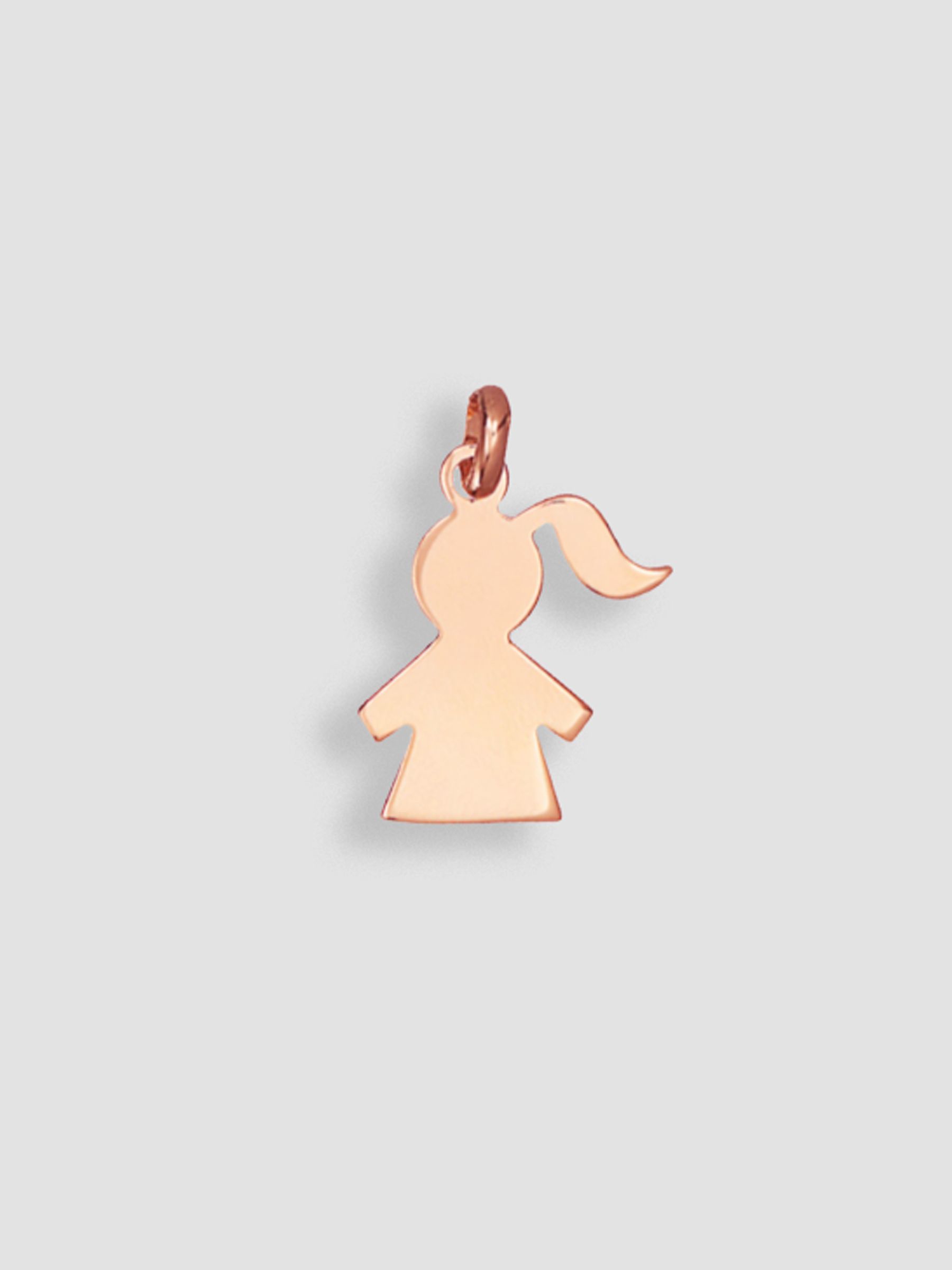 18k Rose Gold Plated Merci Maman Child Charm - Image 2 of 2