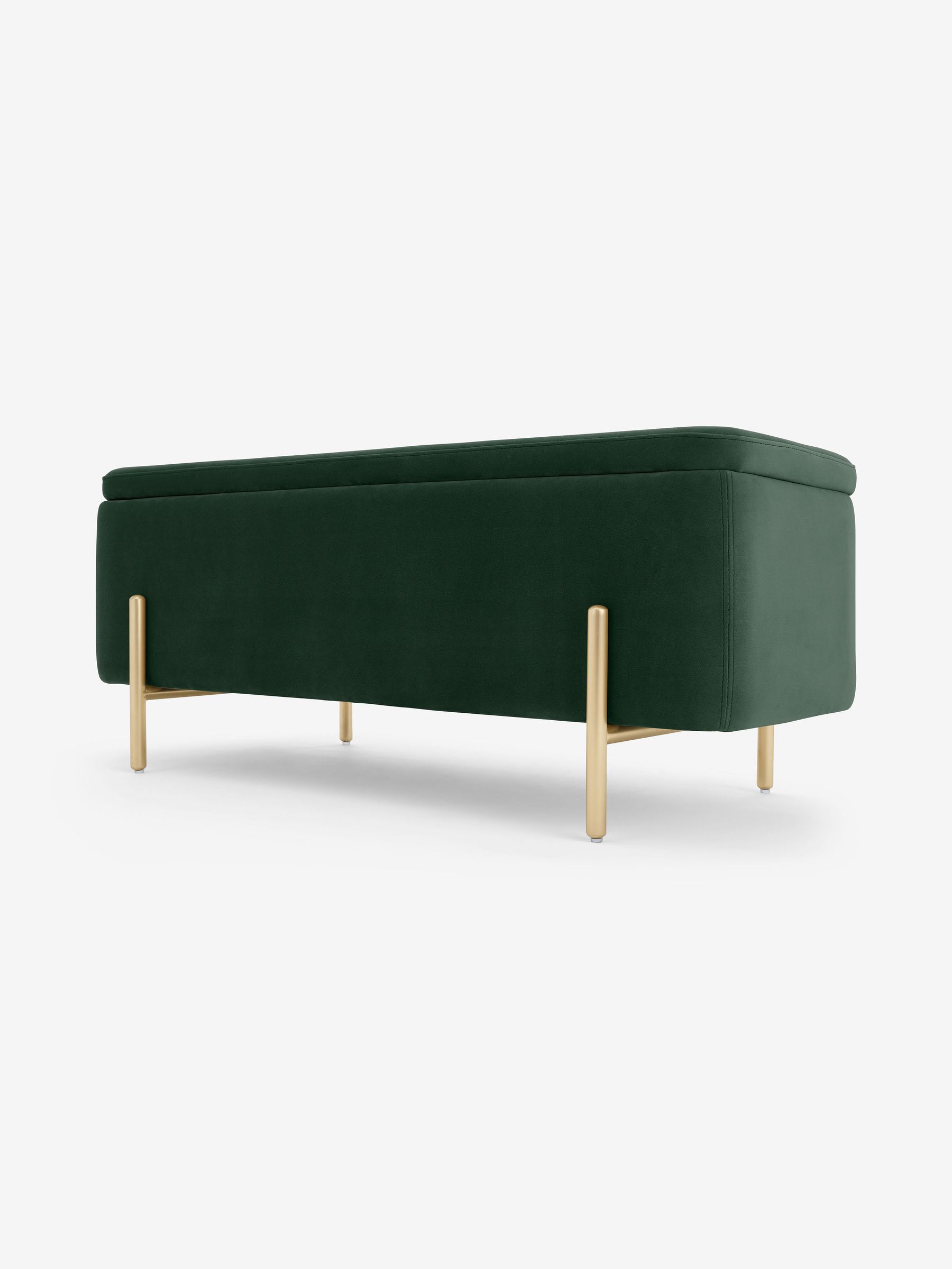 Asare Storage Ottoman Bench in Green - Image 2 of 4