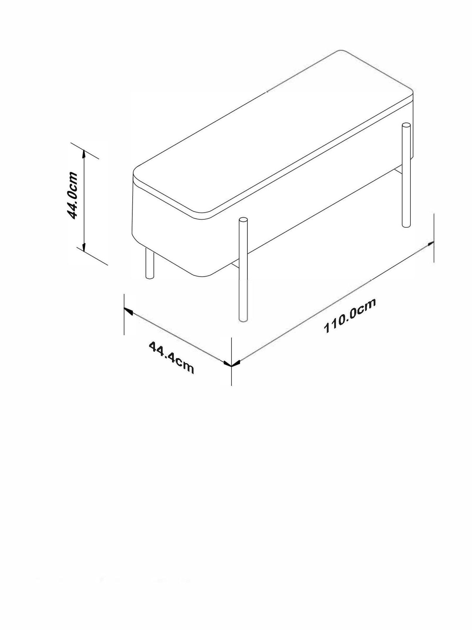 Asare Storage Ottoman Bench in Green - Image 4 of 4