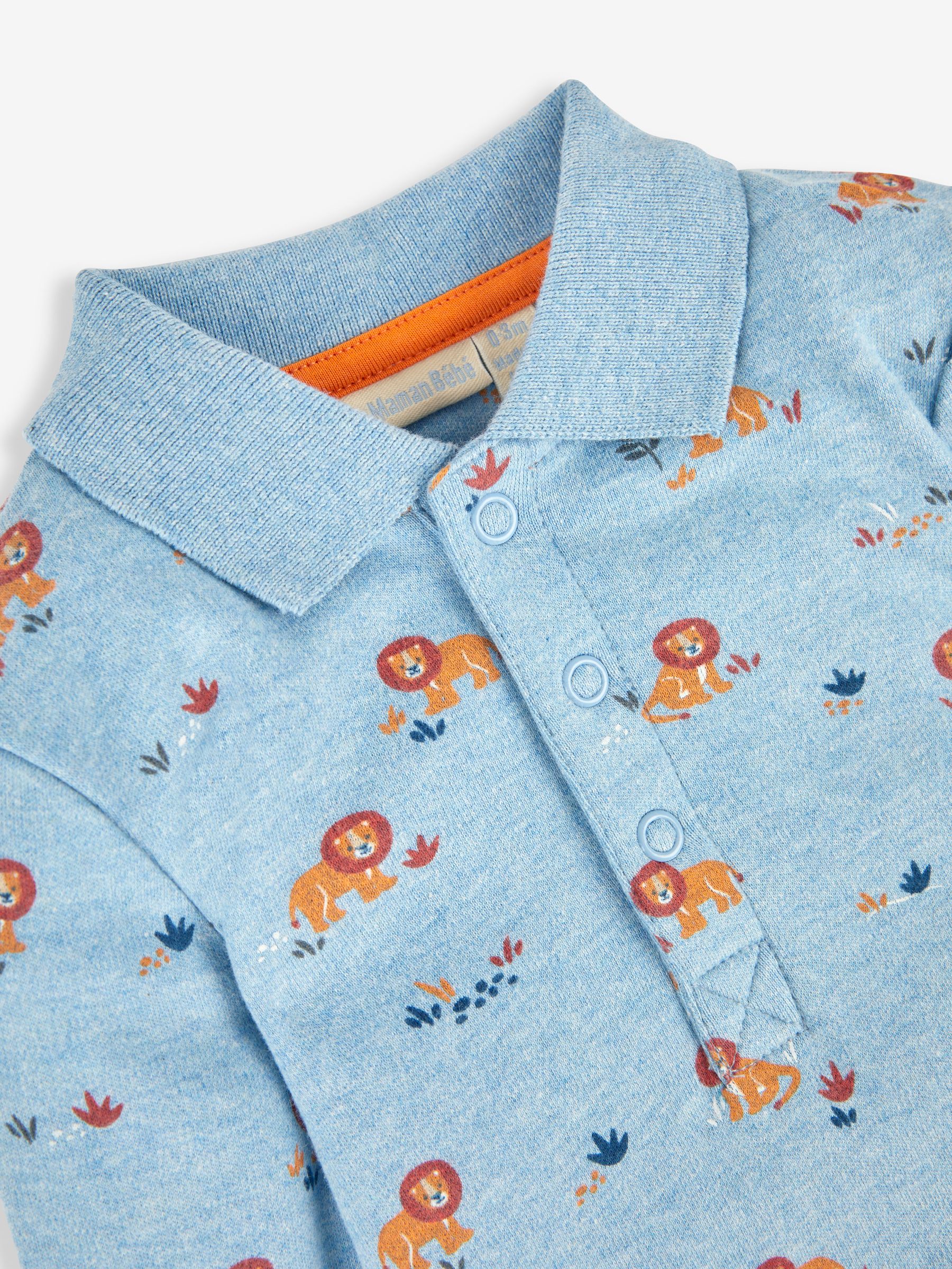 Blue Boys' Lion Polo Shirt Baby Body - Image 2 of 2