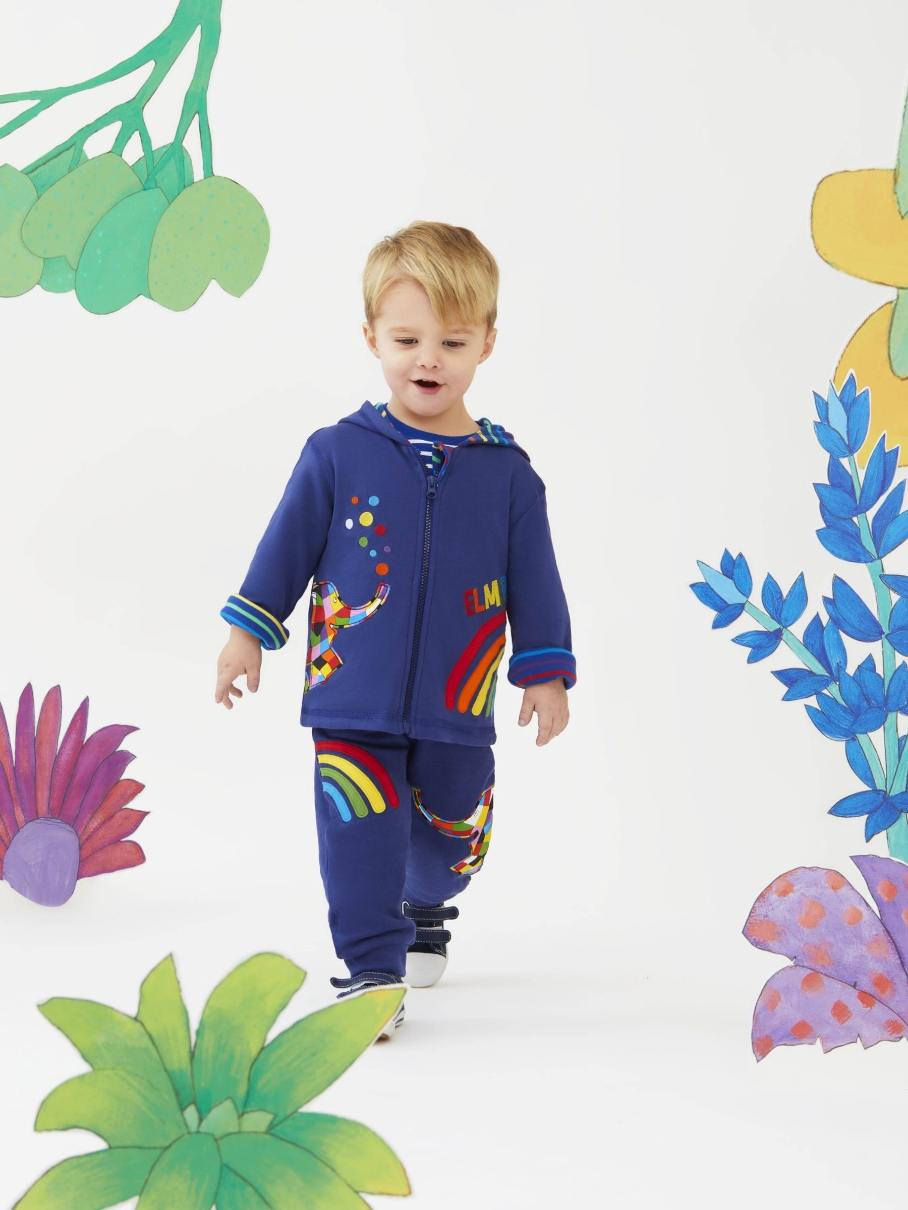 Navy Kids'Elmer Appliqué Joggers - Image 1 of 4