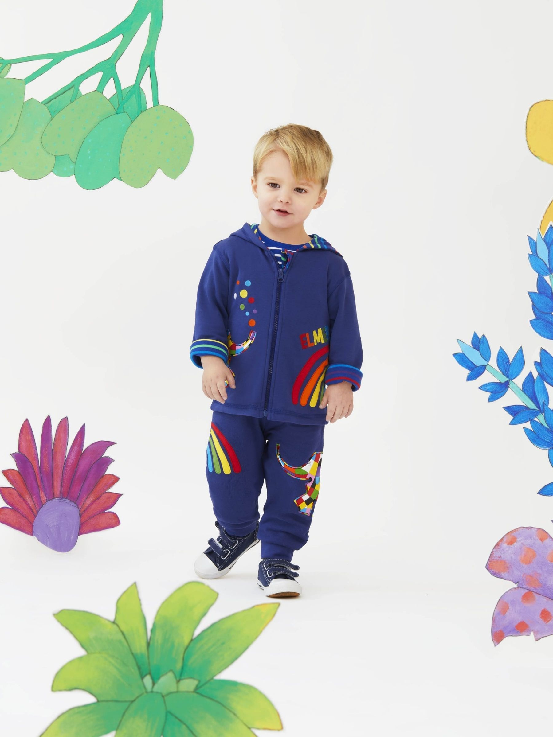 Navy Kids'Elmer Appliqué Joggers - Image 2 of 4