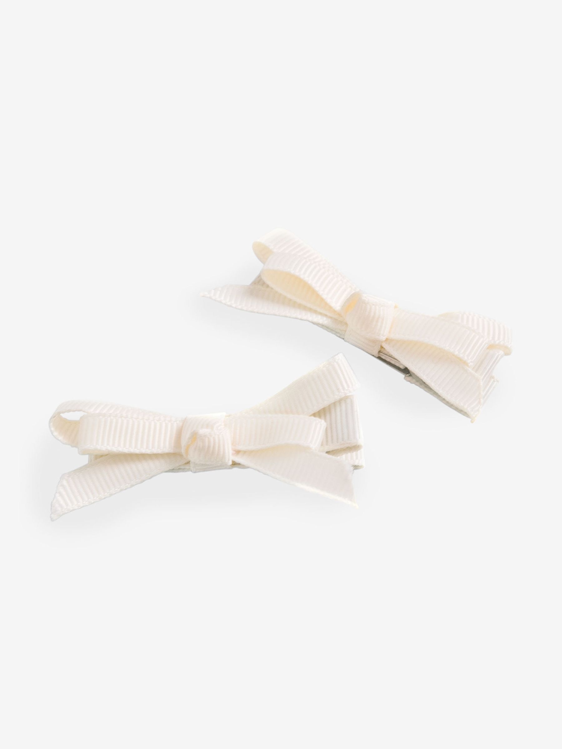 Cream 2-Pack Bow Clips - Image 1 of 2