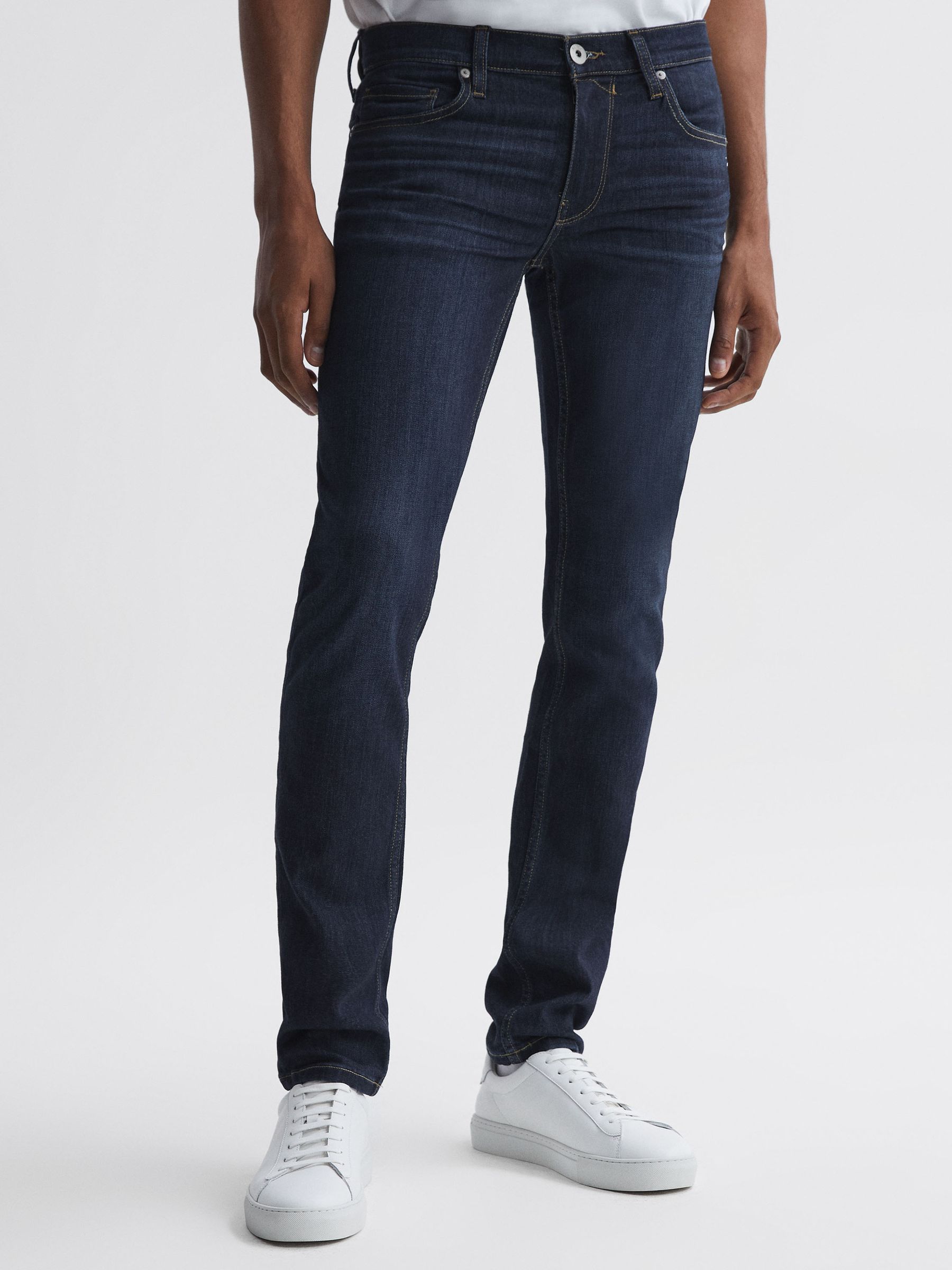 Paige High Stretch Super Skinny Jeans in Kason - Image 1 of 4 Paige High Stretch Super Skinny Jeans in Kason - Image 1 of 4
