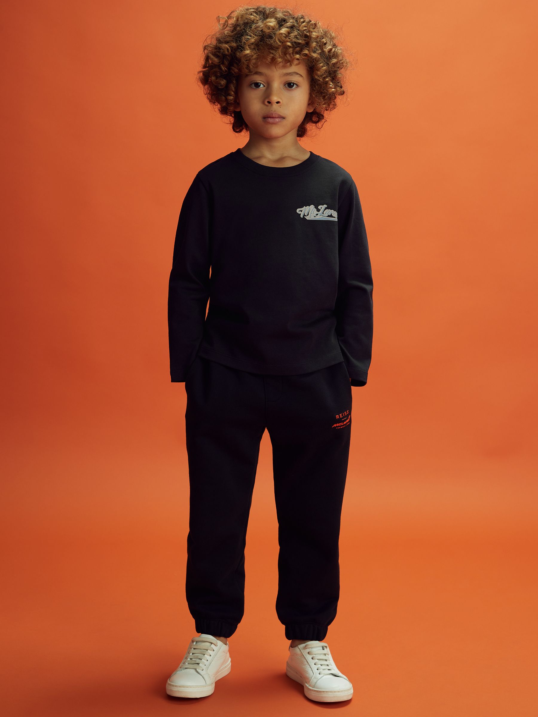 3-9 yrs McLaren F1 Crew Neck Tour T-Shirt in Black - Image 3 of 12