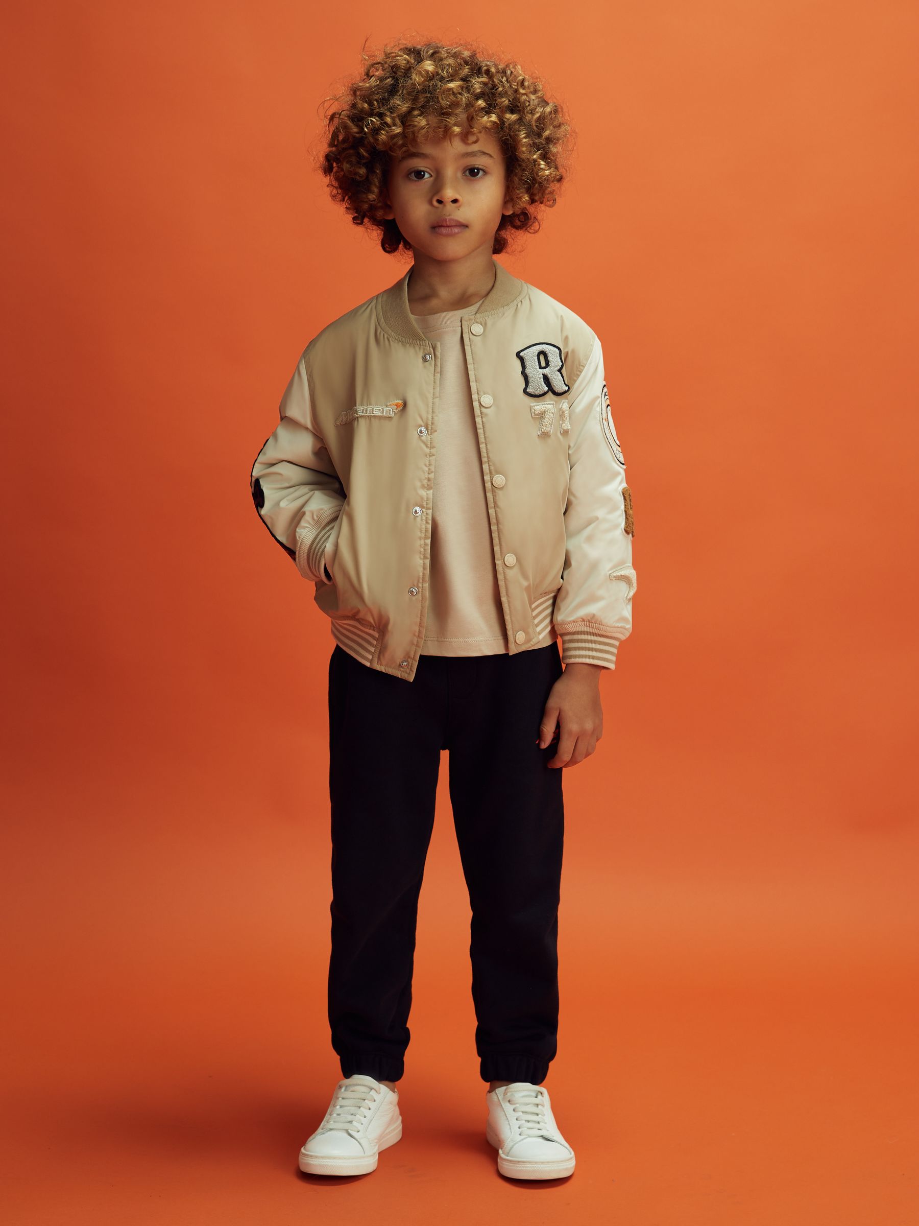 3-9 yrs Crew Neck Tour T-Shirt in Taupe - Image 10 of 12