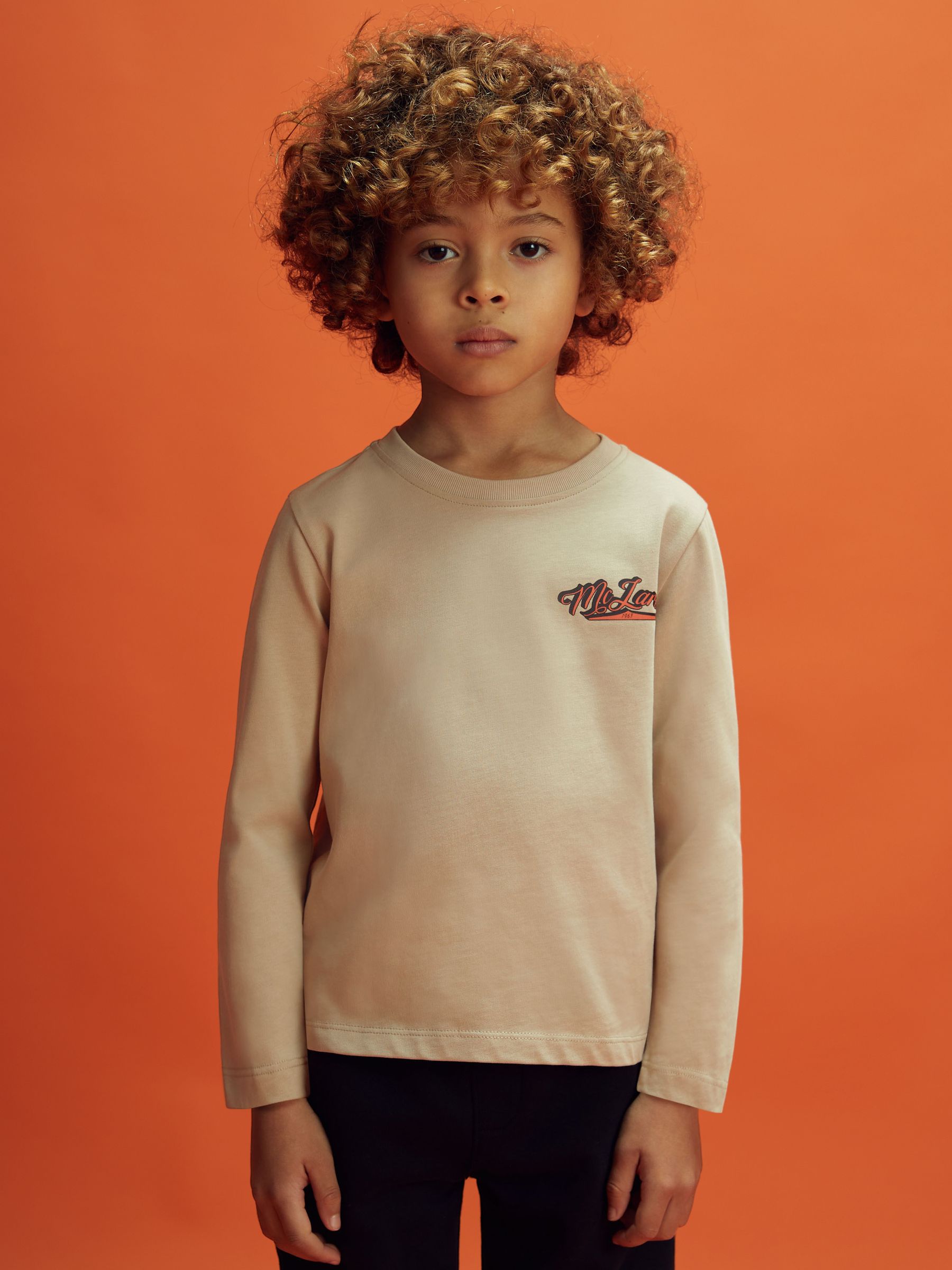 3-9 yrs Crew Neck Tour T-Shirt in Taupe - Image 7 of 12