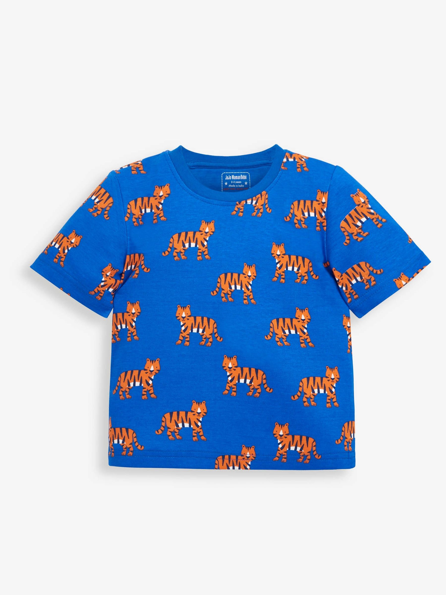 Cobalt 2-Pack Kids Tiger Jersey Pyjamas - Image 4 of 9