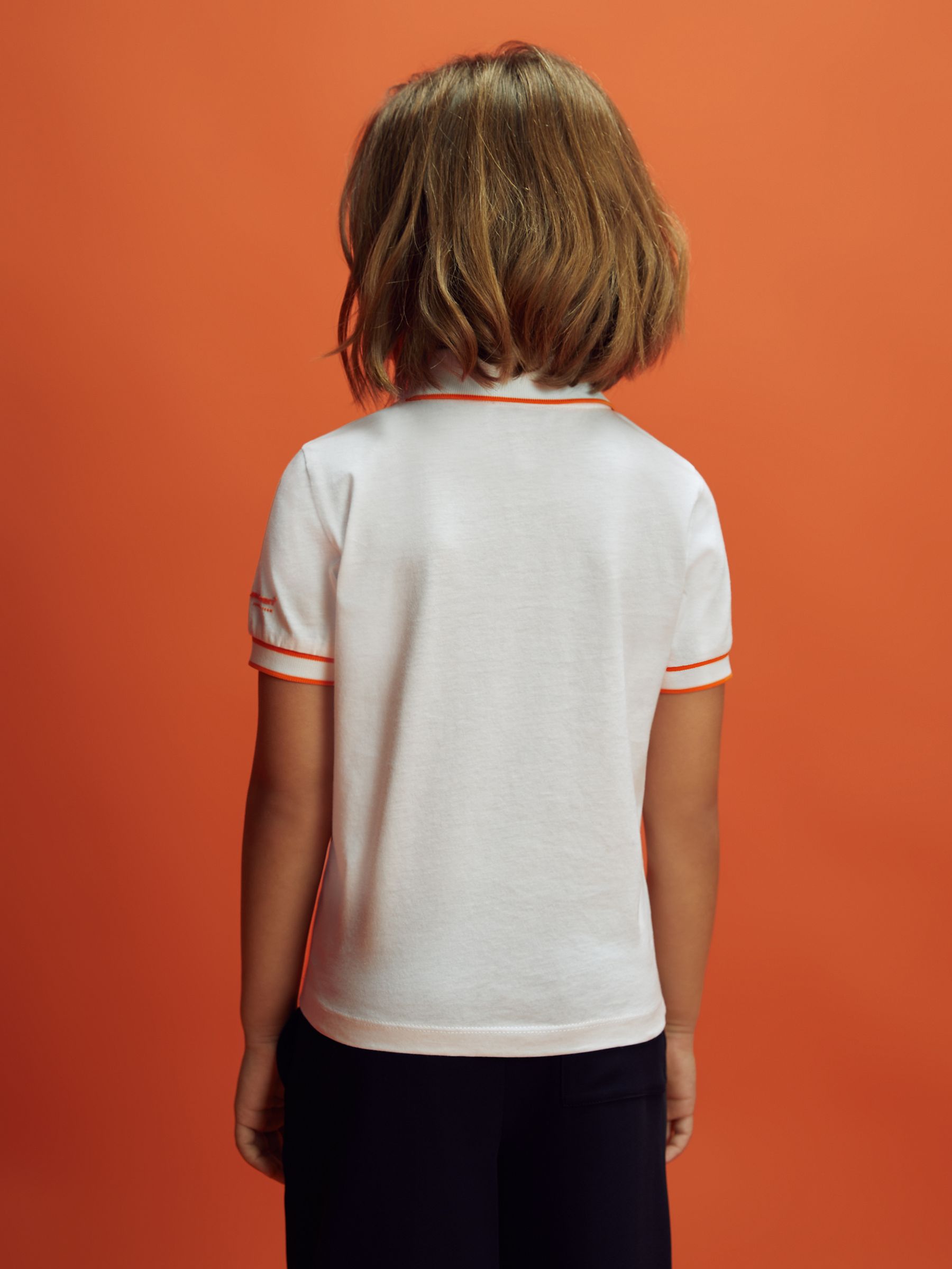 9-13 yrs McLaren F1 Mercerised Cotton Polo Shirt in White - Image 4 of 12