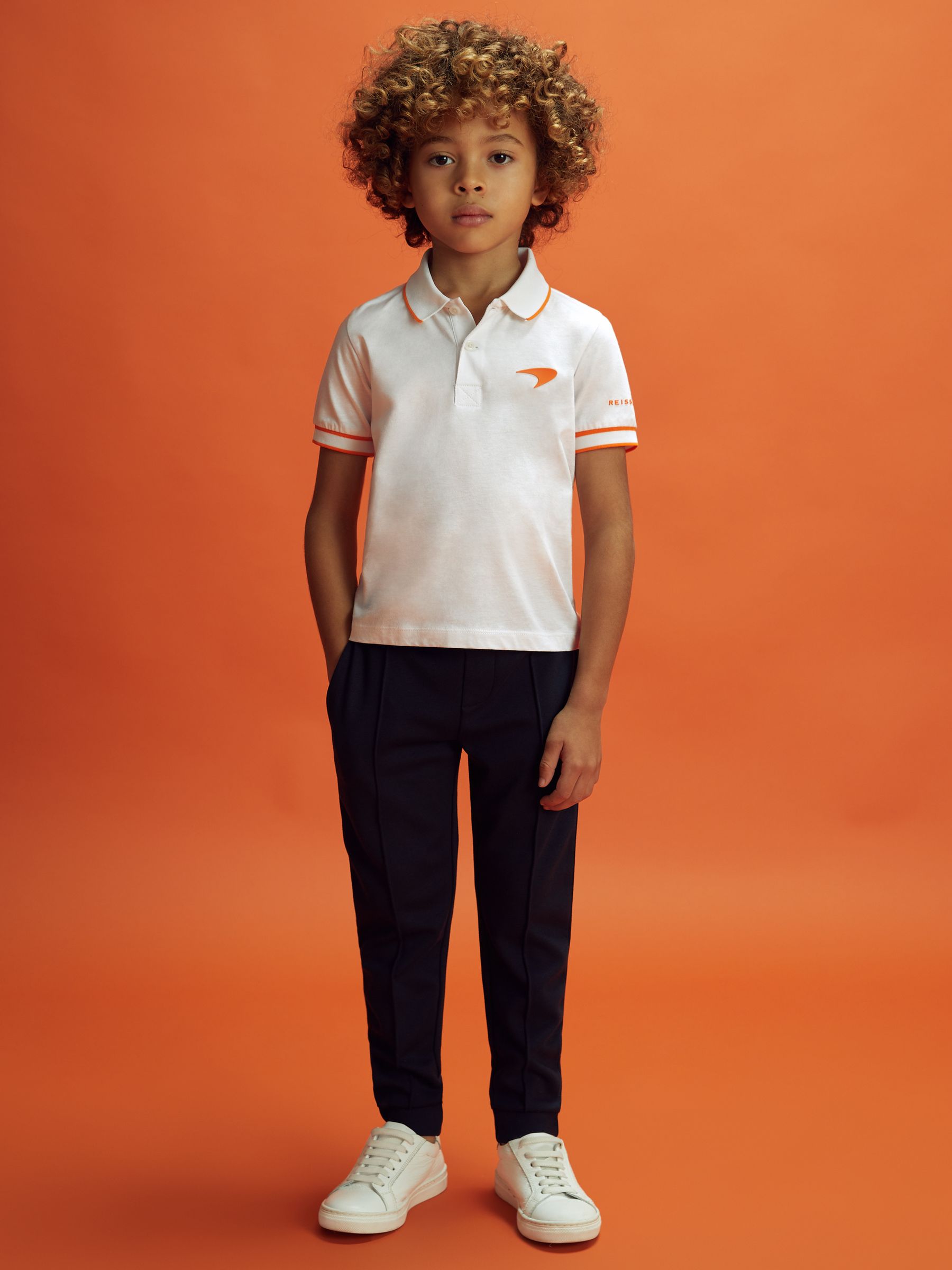 9-13 yrs McLaren F1 Mercerised Cotton Polo Shirt in White - Image 6 of 12