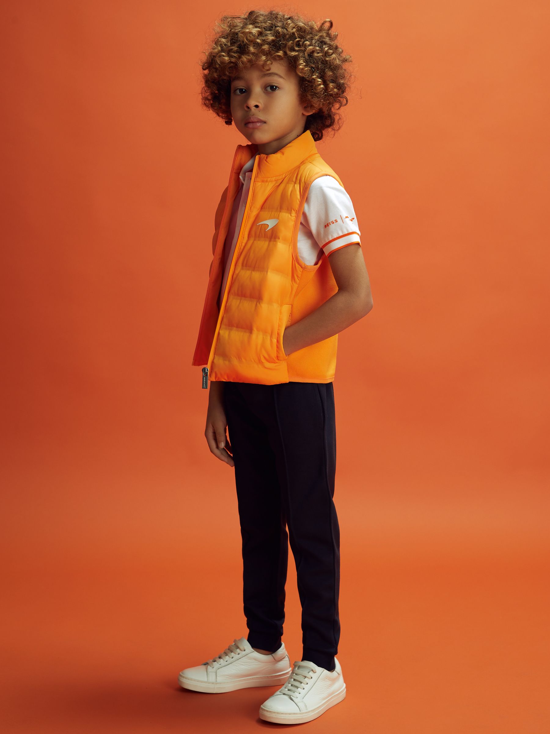 9-13 yrs McLaren F1 Mercerised Cotton Polo Shirt in White - Image 9 of 12