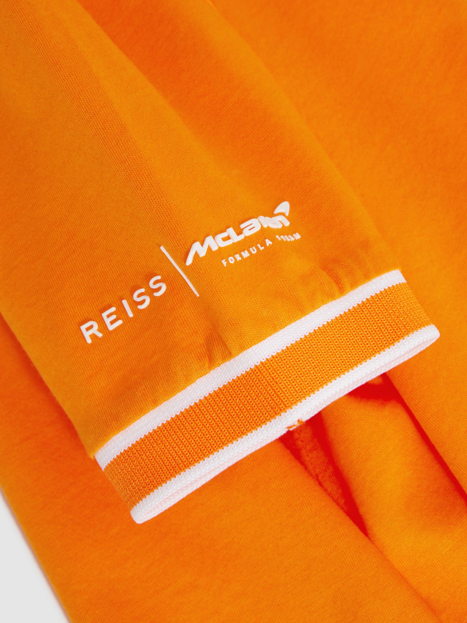 9-13 yrs McLaren F1 Mercerised Cotton Polo Shirt in Papaya - Image 11 of 11