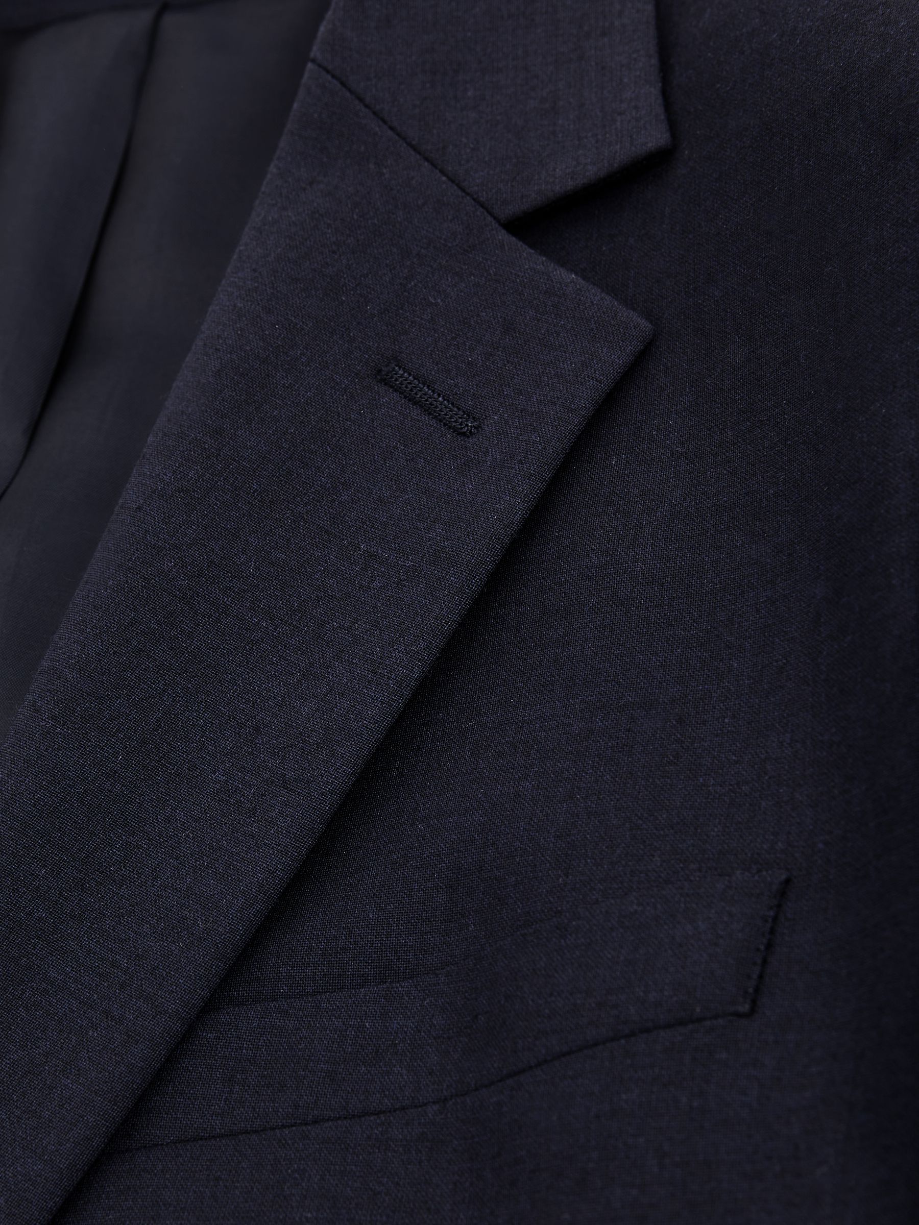 Slim-Fit Wool-Blend Single-Breasted Suit Blazer in Navy - Image 8 of 8