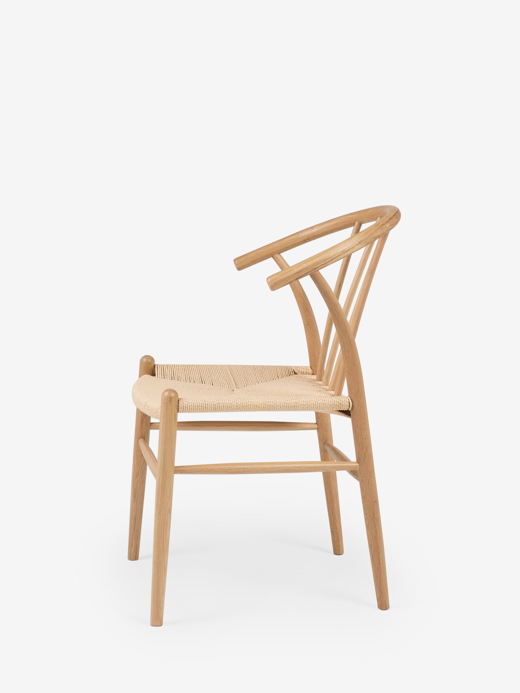 Jasper Conran London Set of 2 Oak Bray Dining Chairs - Image 3 of 6