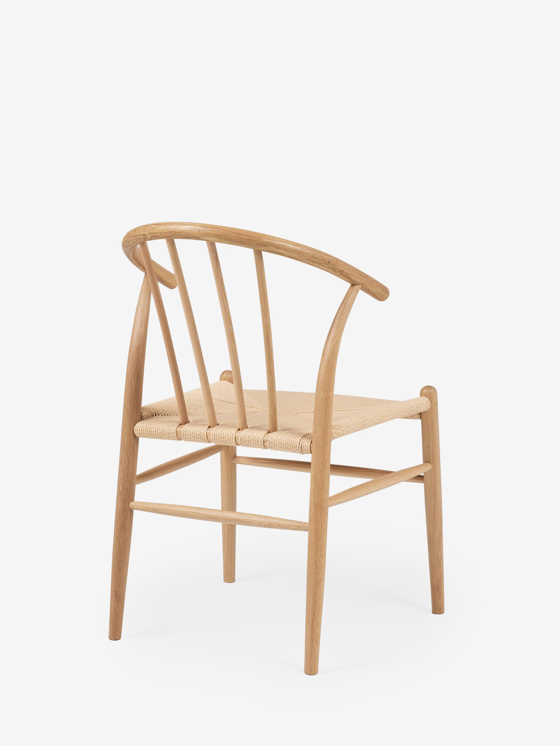Jasper Conran London Set of 2 Oak Bray Dining Chairs - Image 4 of 6