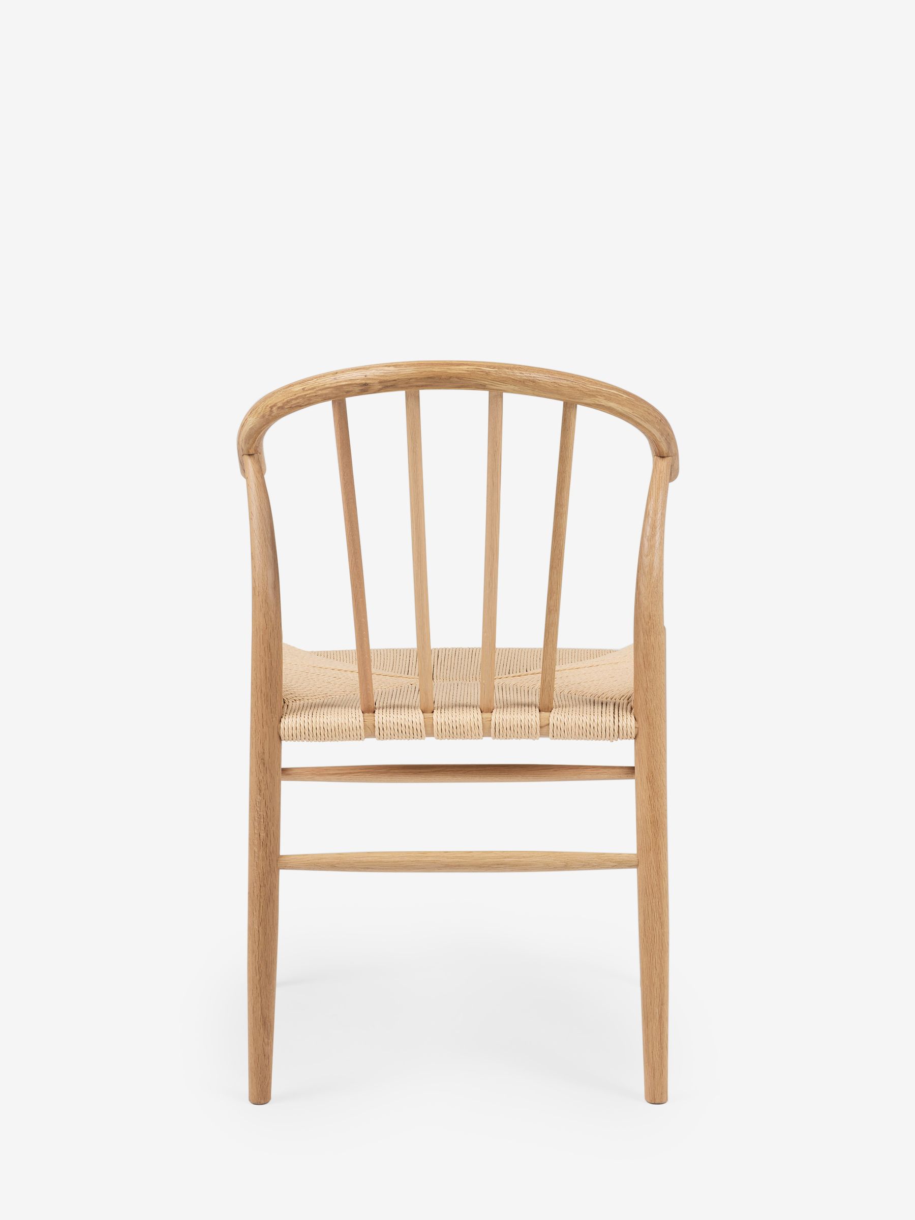 Jasper Conran London Set of 2 Oak Bray Dining Chairs - Image 5 of 6